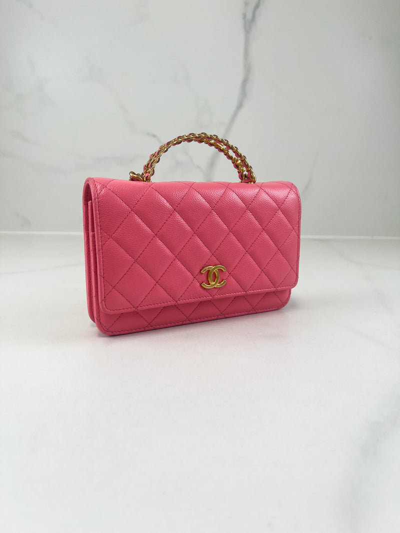 Chanel 22S Pink Caviar WOC