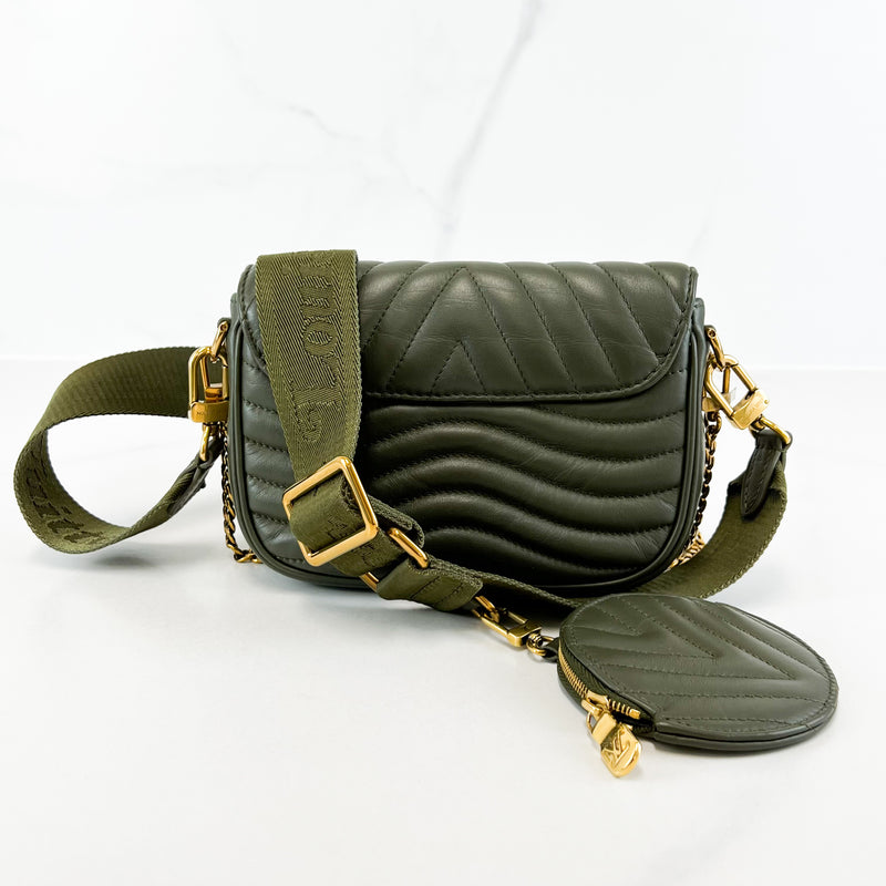Louis Vuitton Khaki New Wave Chain Shoulder Bag