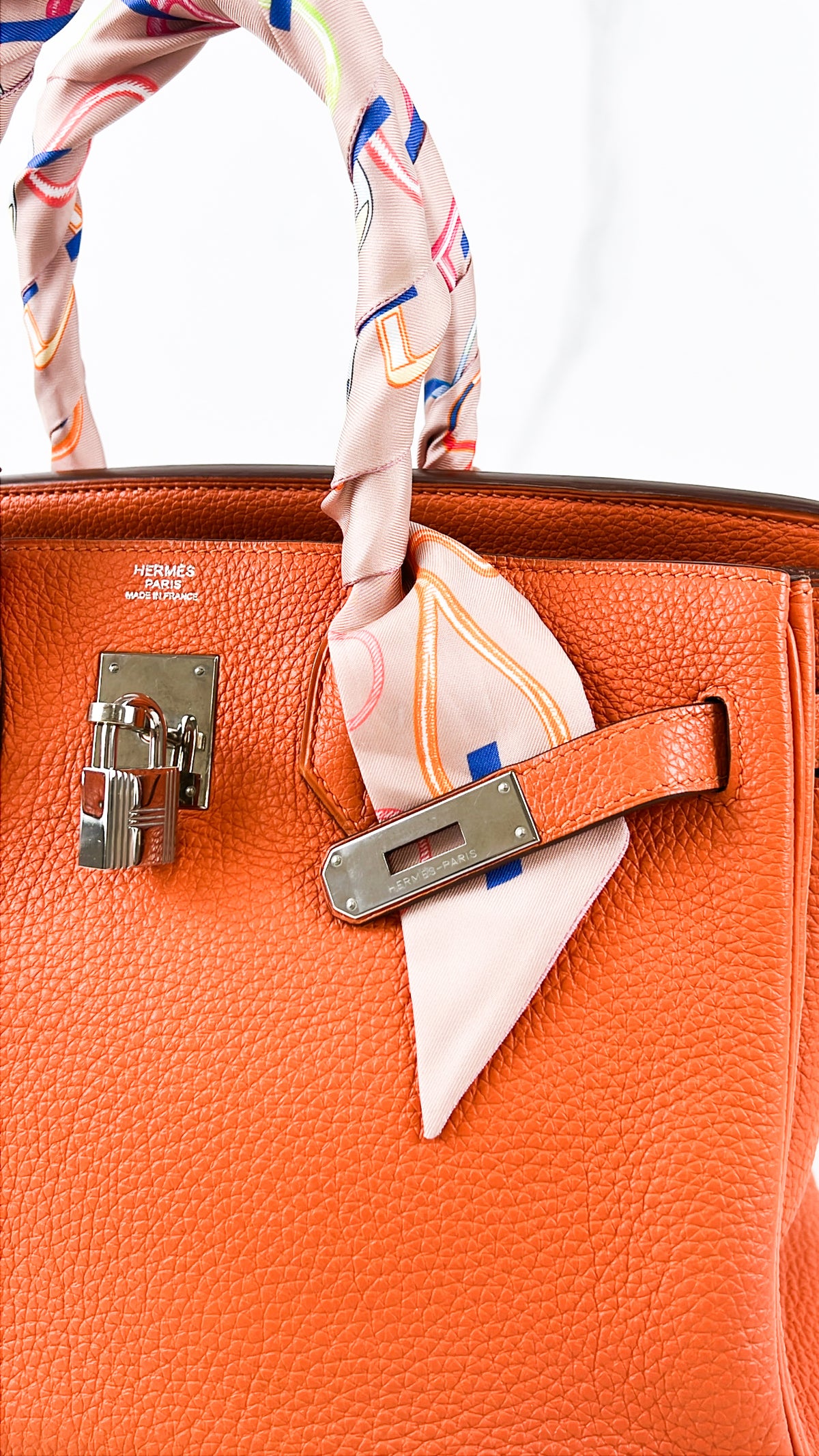 Hermes Togo Orange Birkin 30 with PHW