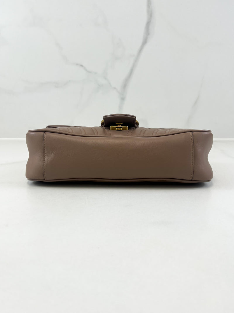 Gucci GG Marmont Matelasse Small Flap Shoulder Bag