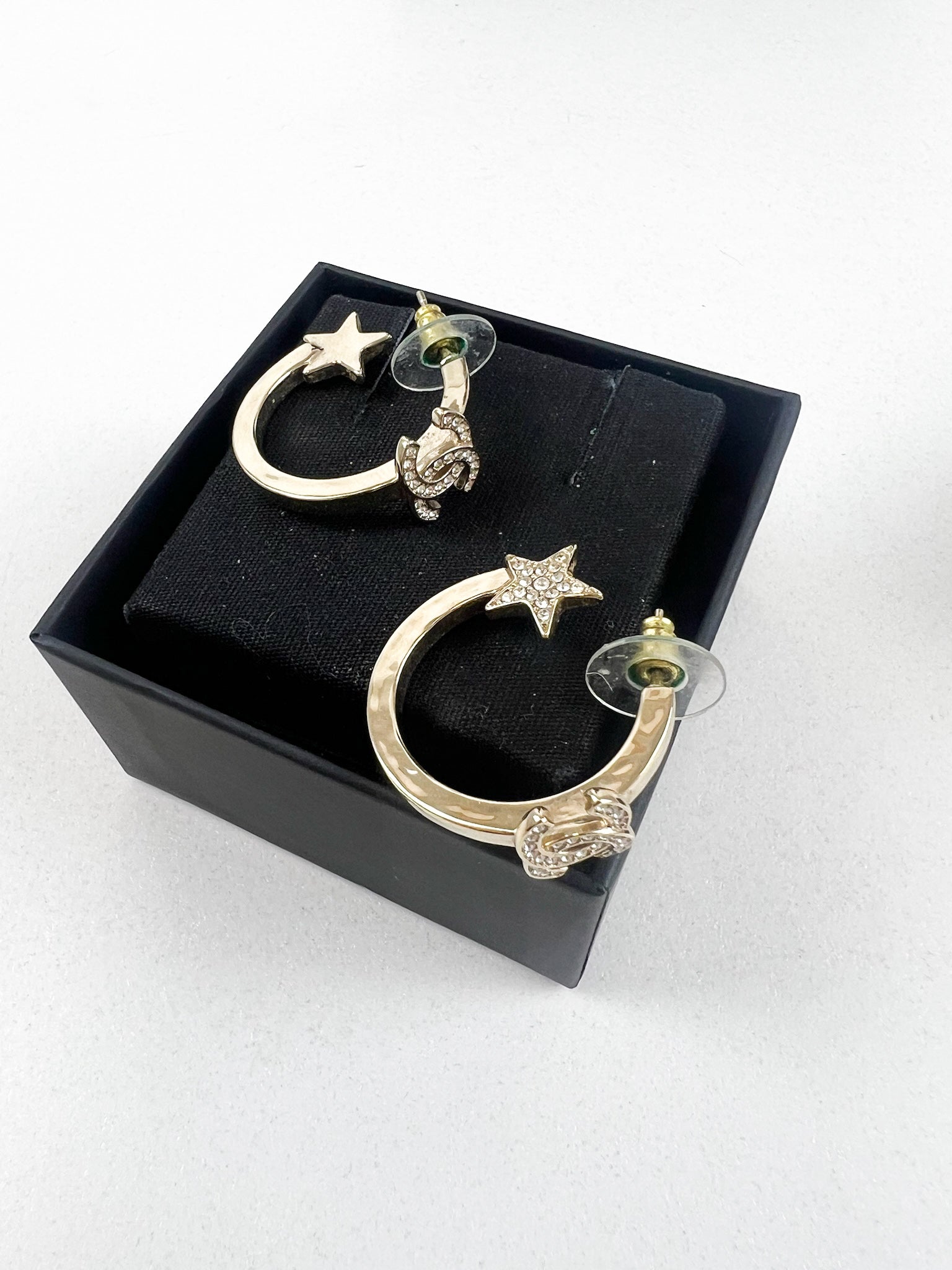 Chanel CC Logo Loop Earring