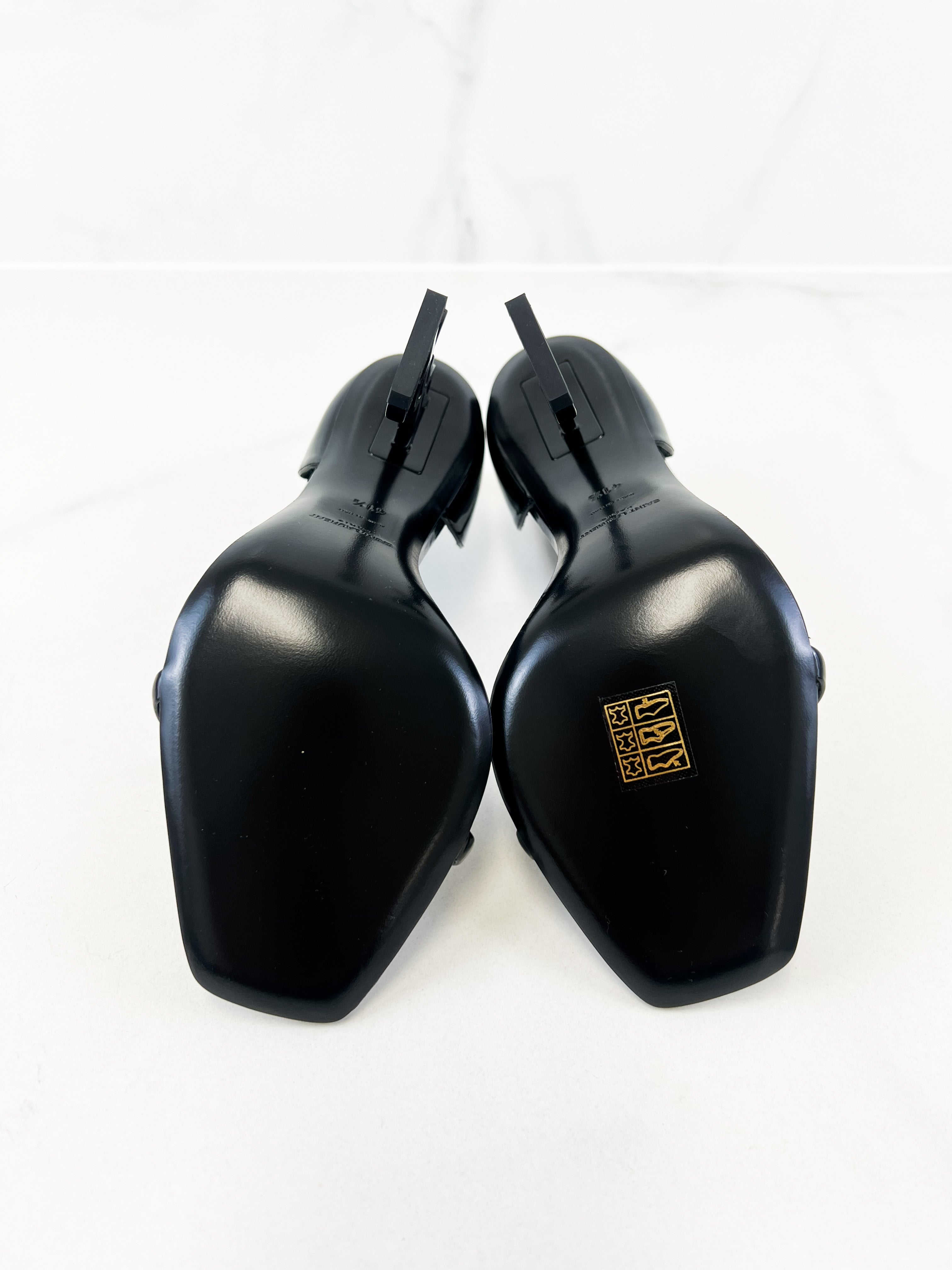 Saint Laurent Opyum Patent Leather Sandal Size 41.5