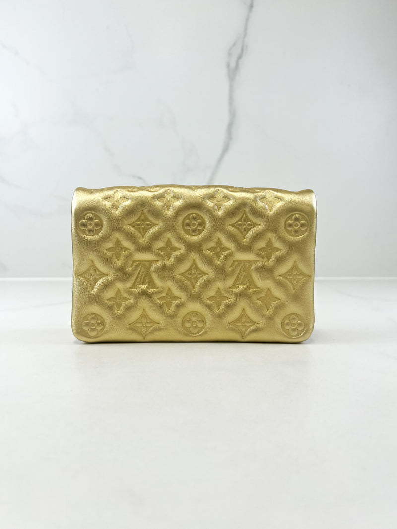 Louis Vuitton Gold Pochette Coussin