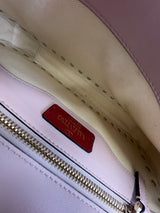 Valentino Garavani Blush Pink Rockstud Leather Clutch
