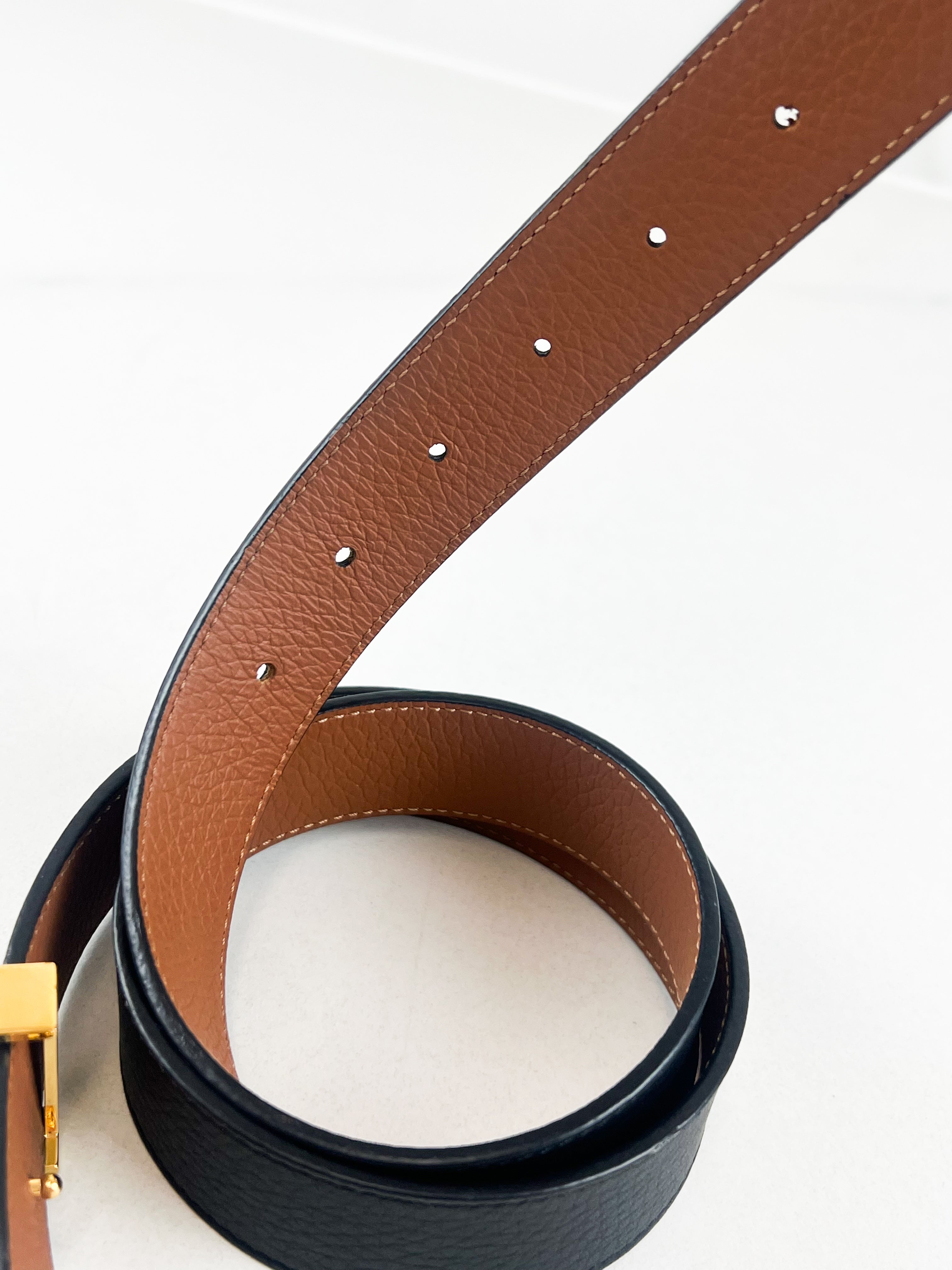 Louis Vuitton 30mm Reversible Belt Size 75