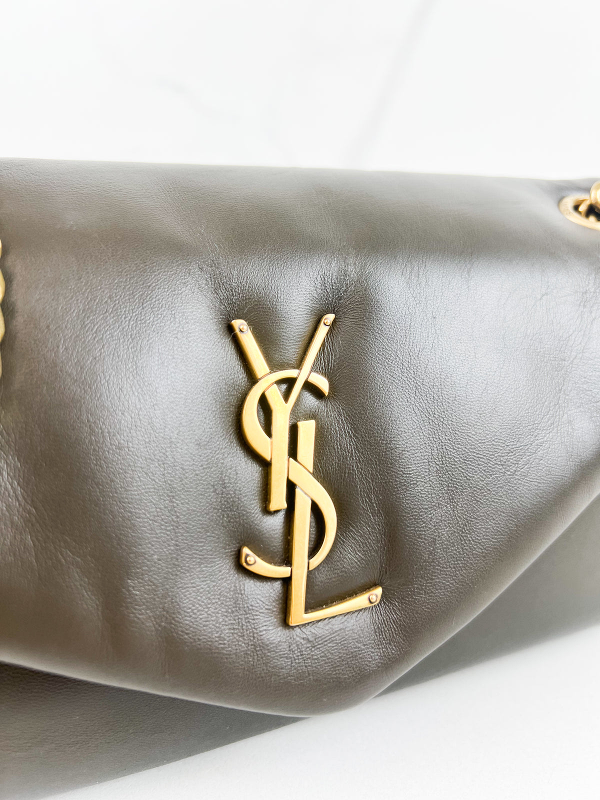 Saint Laurent Calypso Lambskin Shoulder Bag with GHW