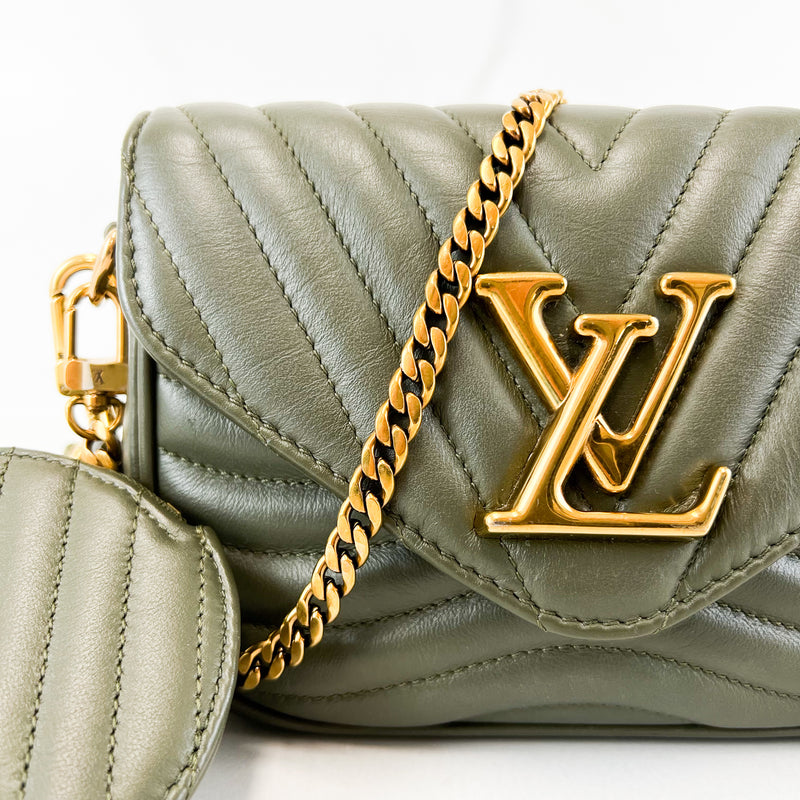 Louis Vuitton Khaki New Wave Chain Shoulder Bag