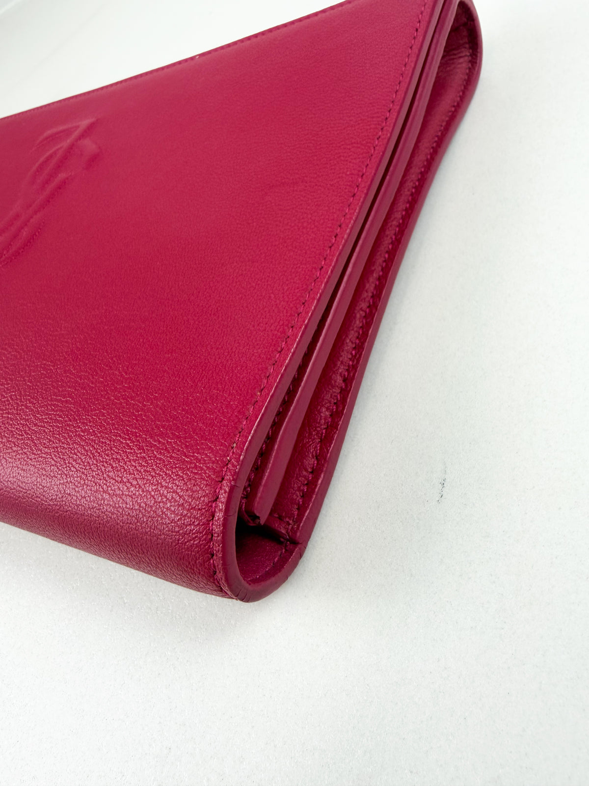 Saint Laurent Hot Pink Belle De Jour Clutch