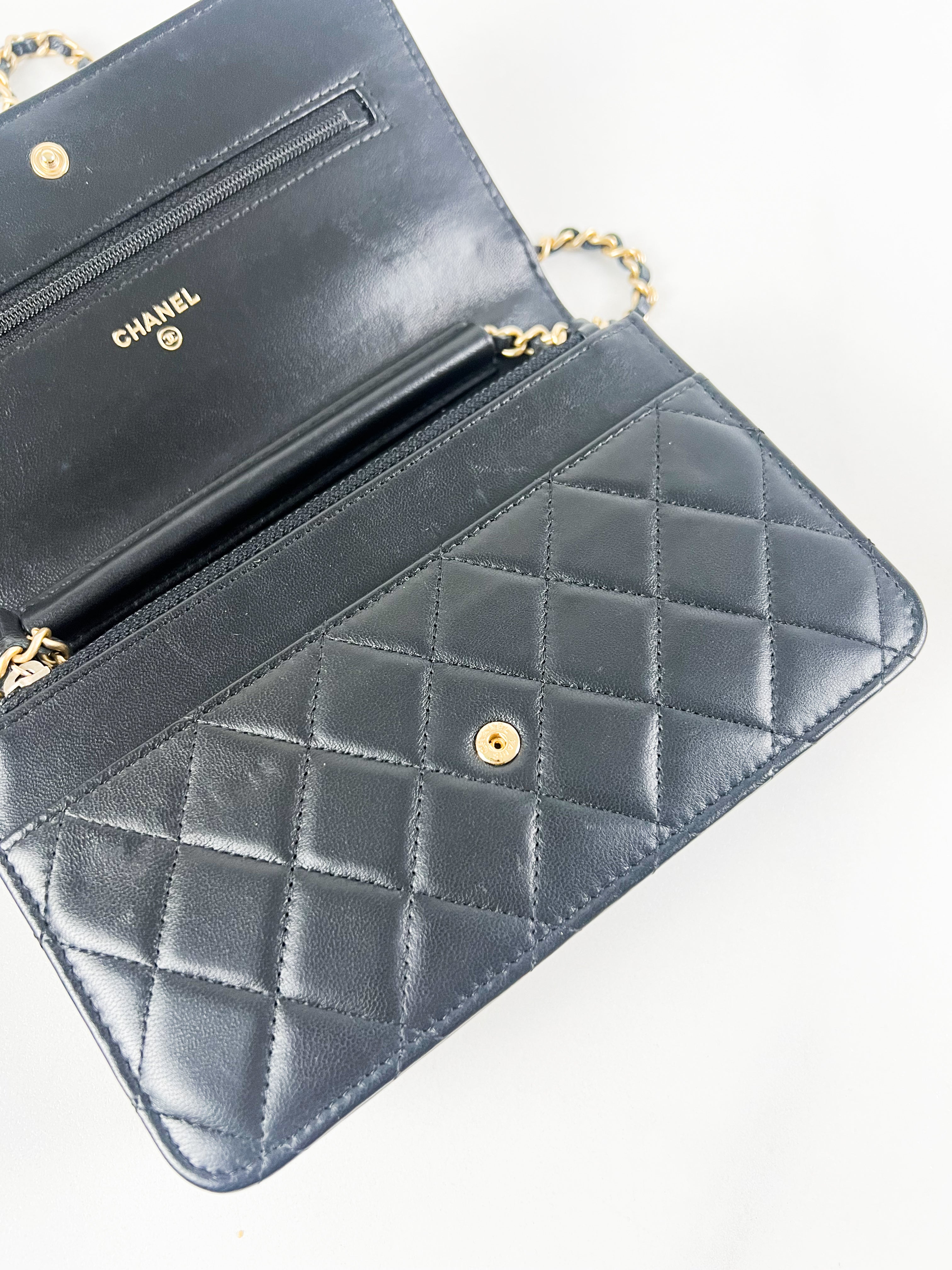 Chanel Black CC WOC with GHW