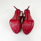 Christian Louboutin Red Hot Sling Alta Chick 120 Size 38