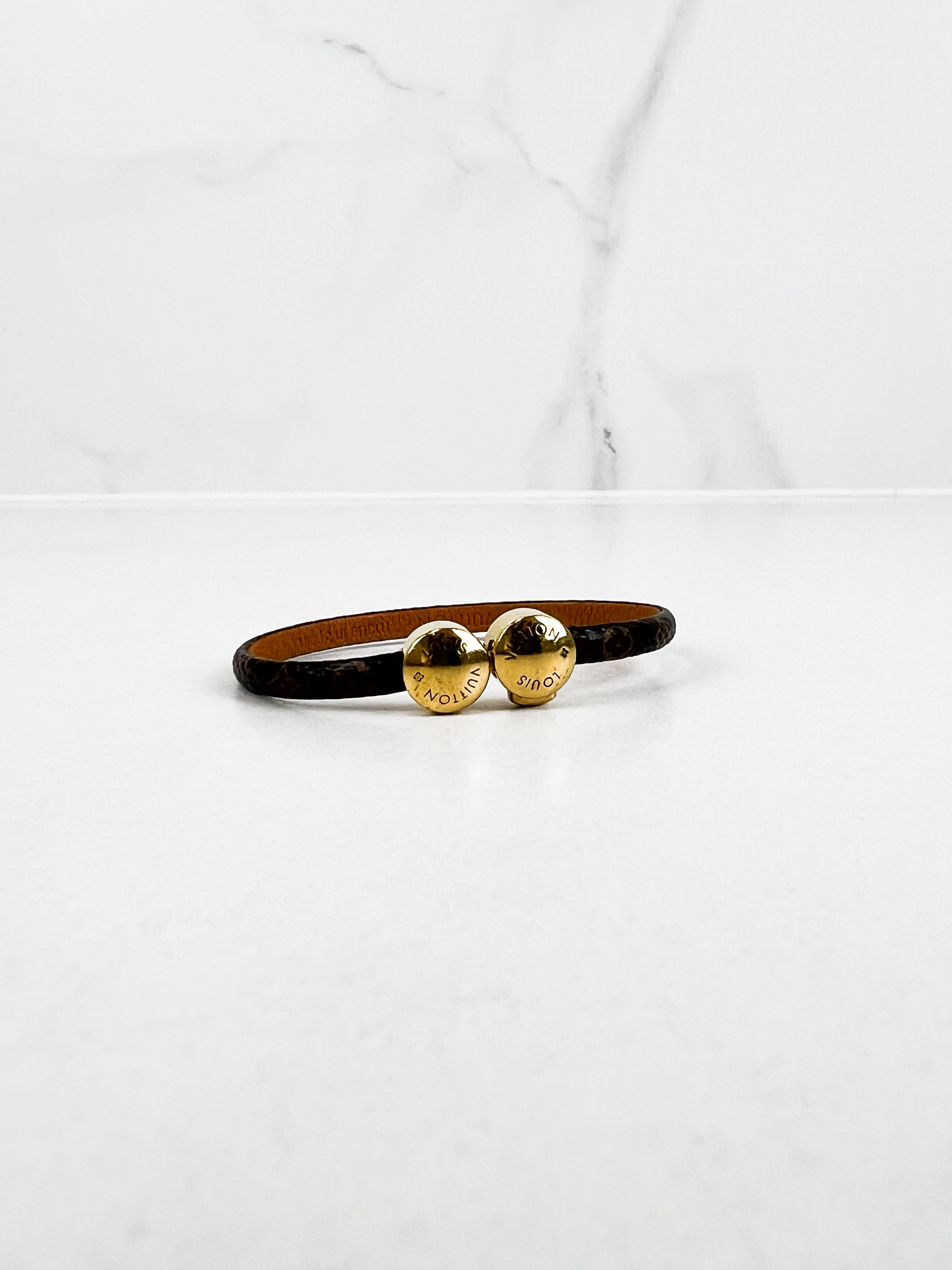 Louis Vuitton Monogram Leather Bracelet
