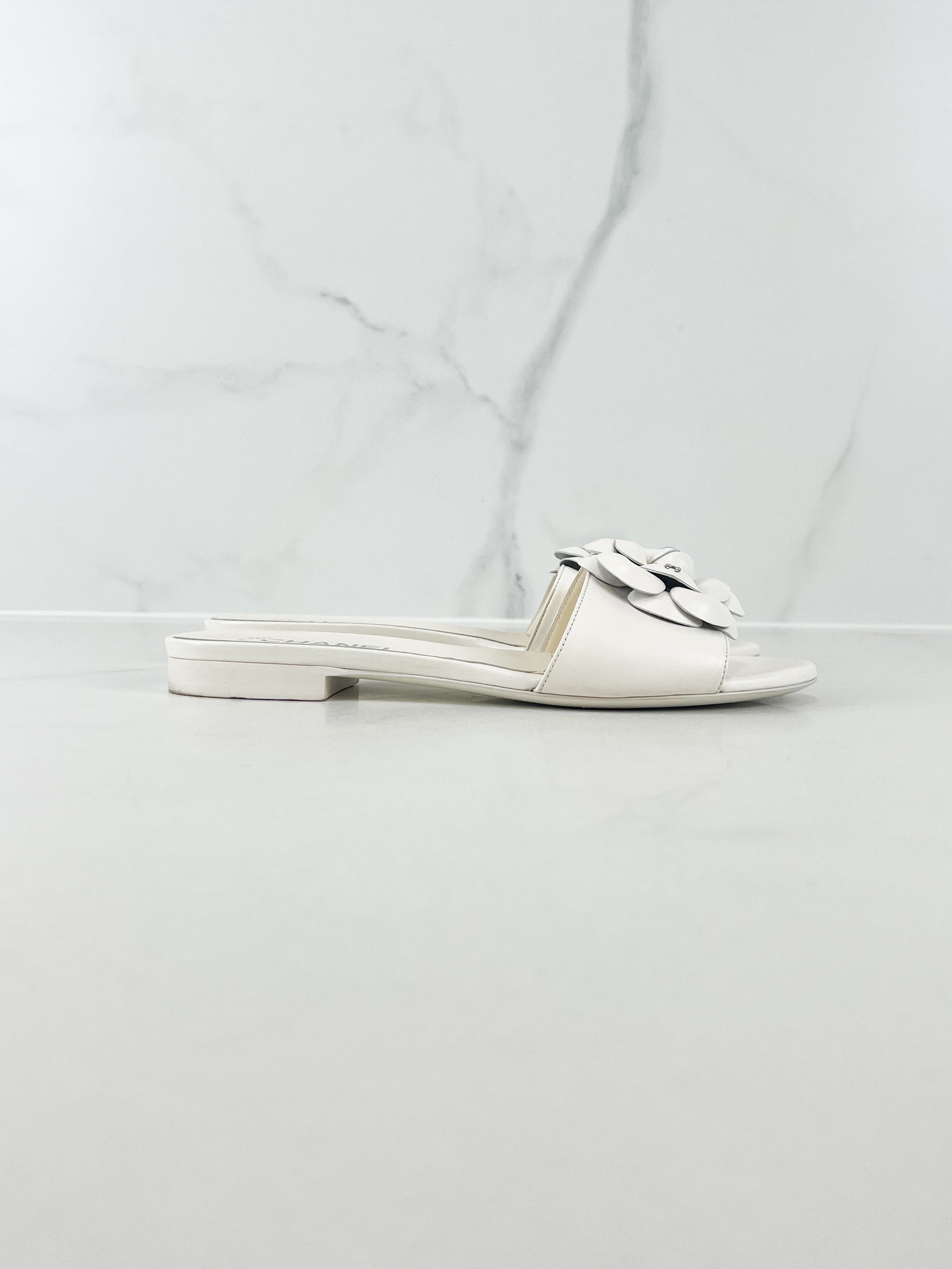 Chanel Camelia Sandal Size 39C