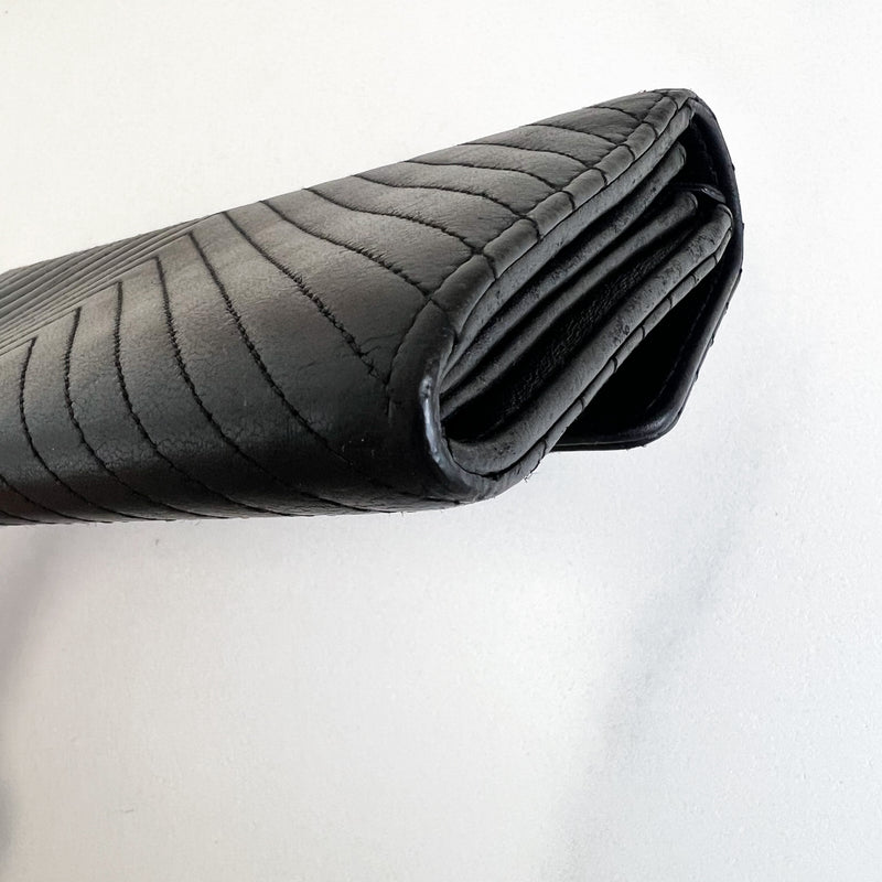 Chanel Chevron Black Wallet