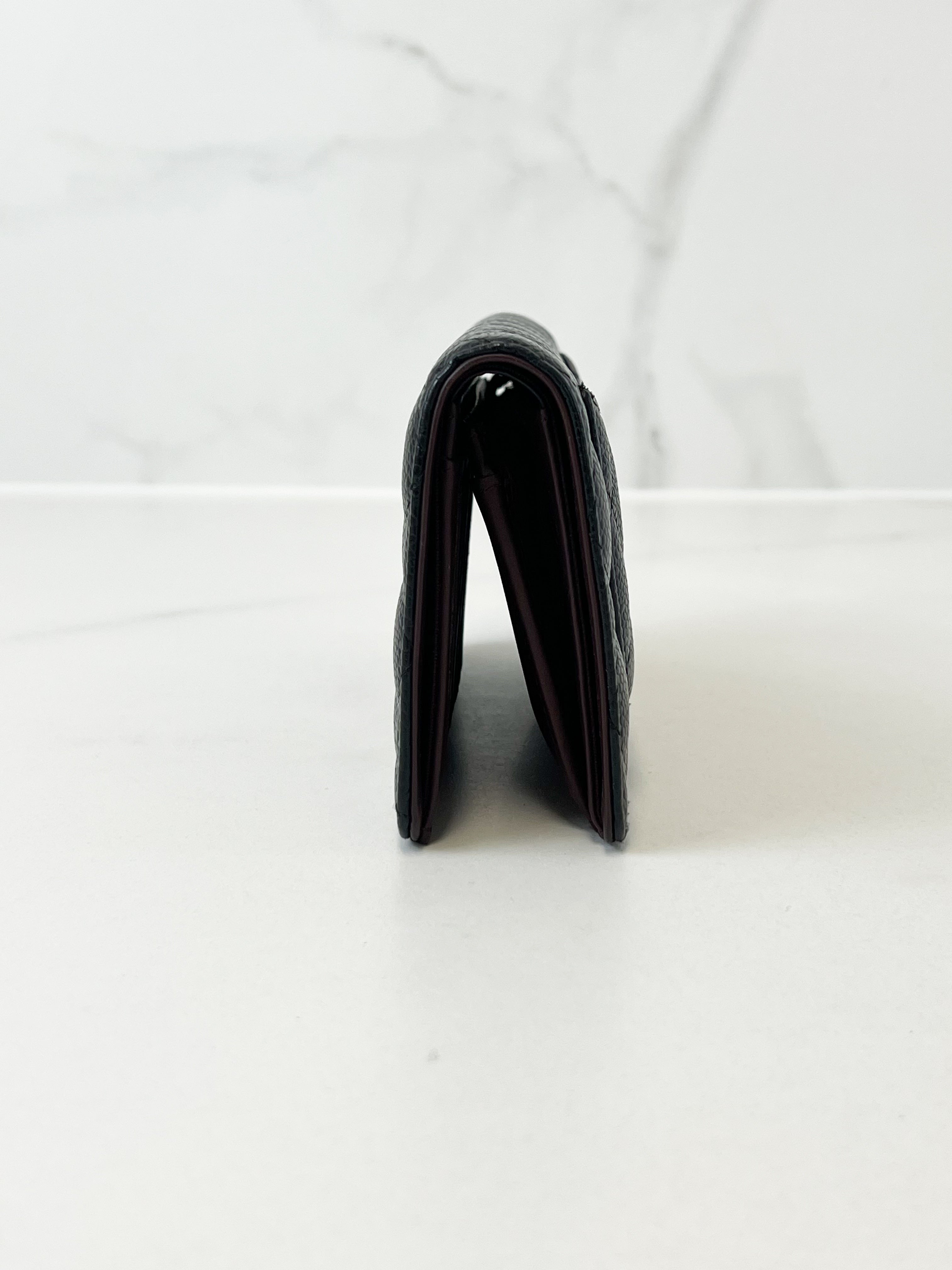 Chanel Caviar Black CC Bi-Fold Wallet SHW