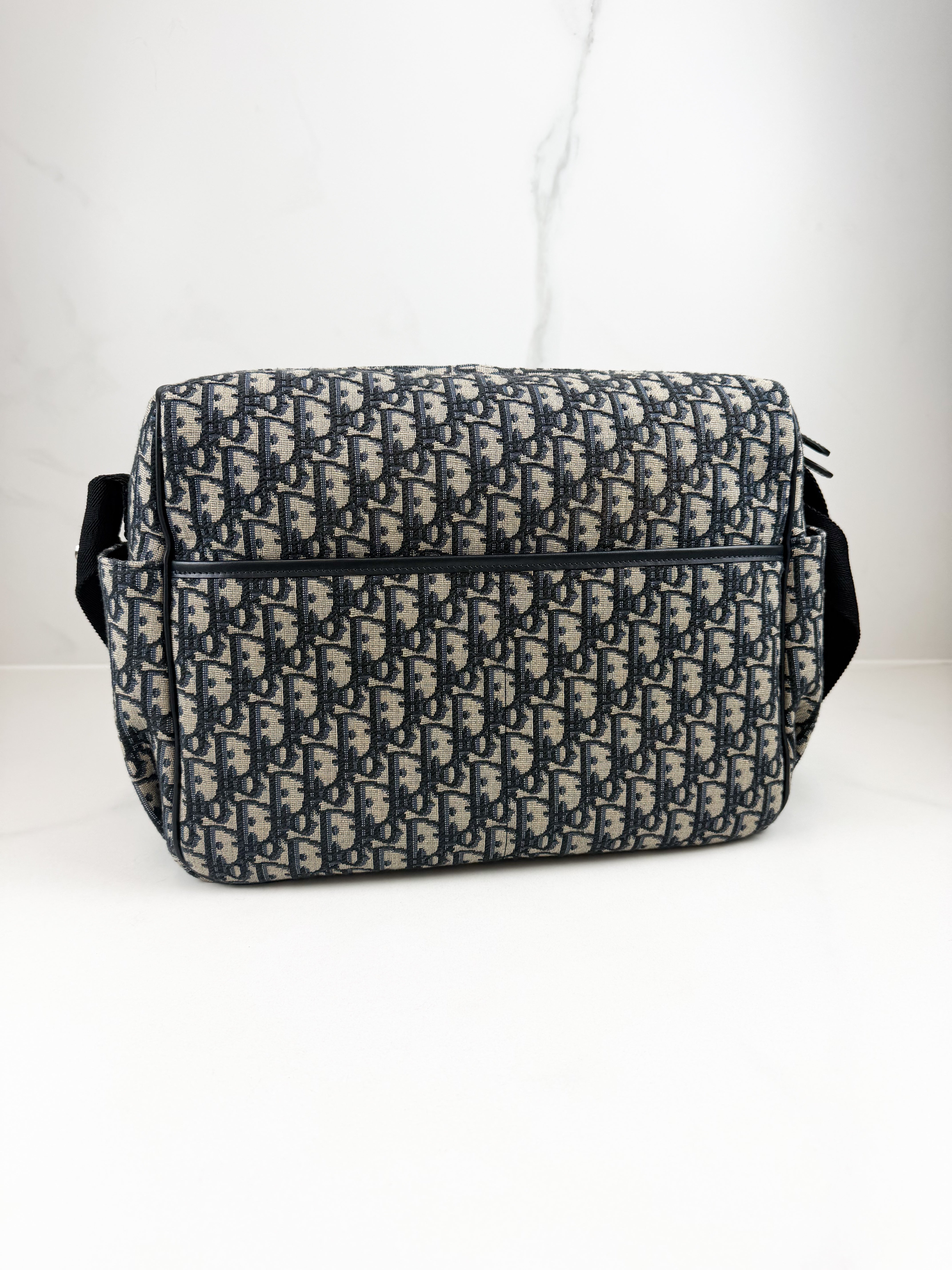 Christian Dior Beige & Black Oblique Changing Bag