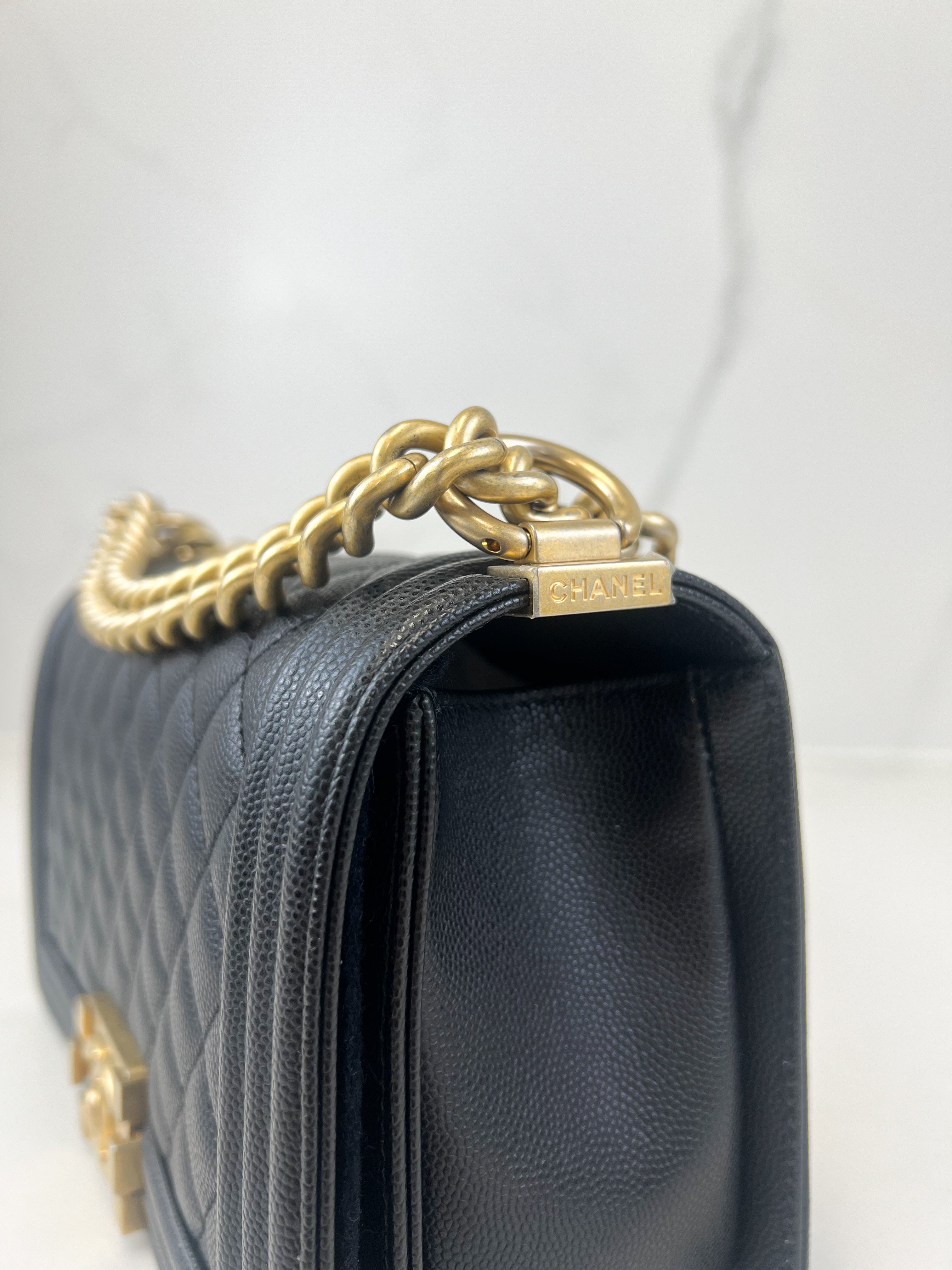 Chanel Old Medium Boy Bag with GHW