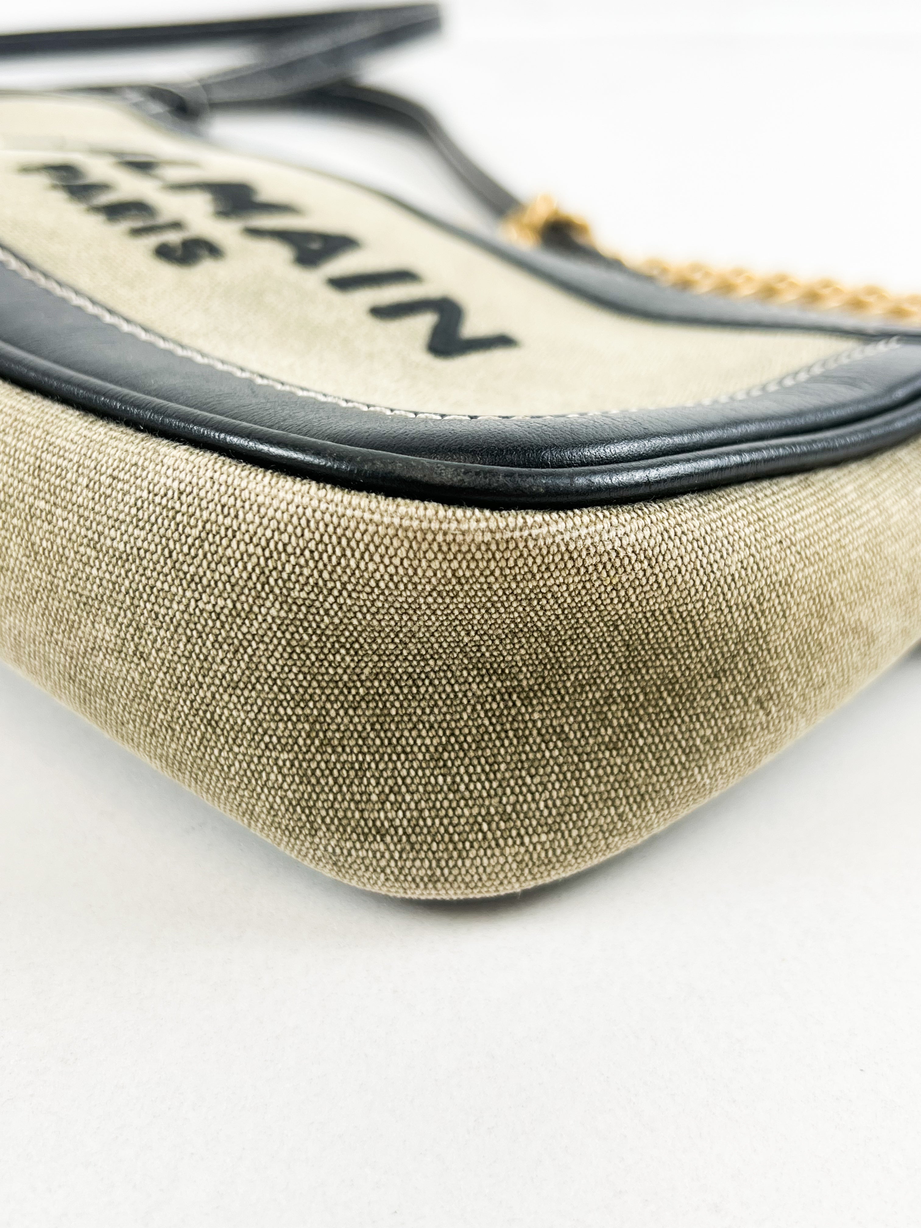 Balmain B-Army Canvas Pochette Crossbody/Shoulder Bag