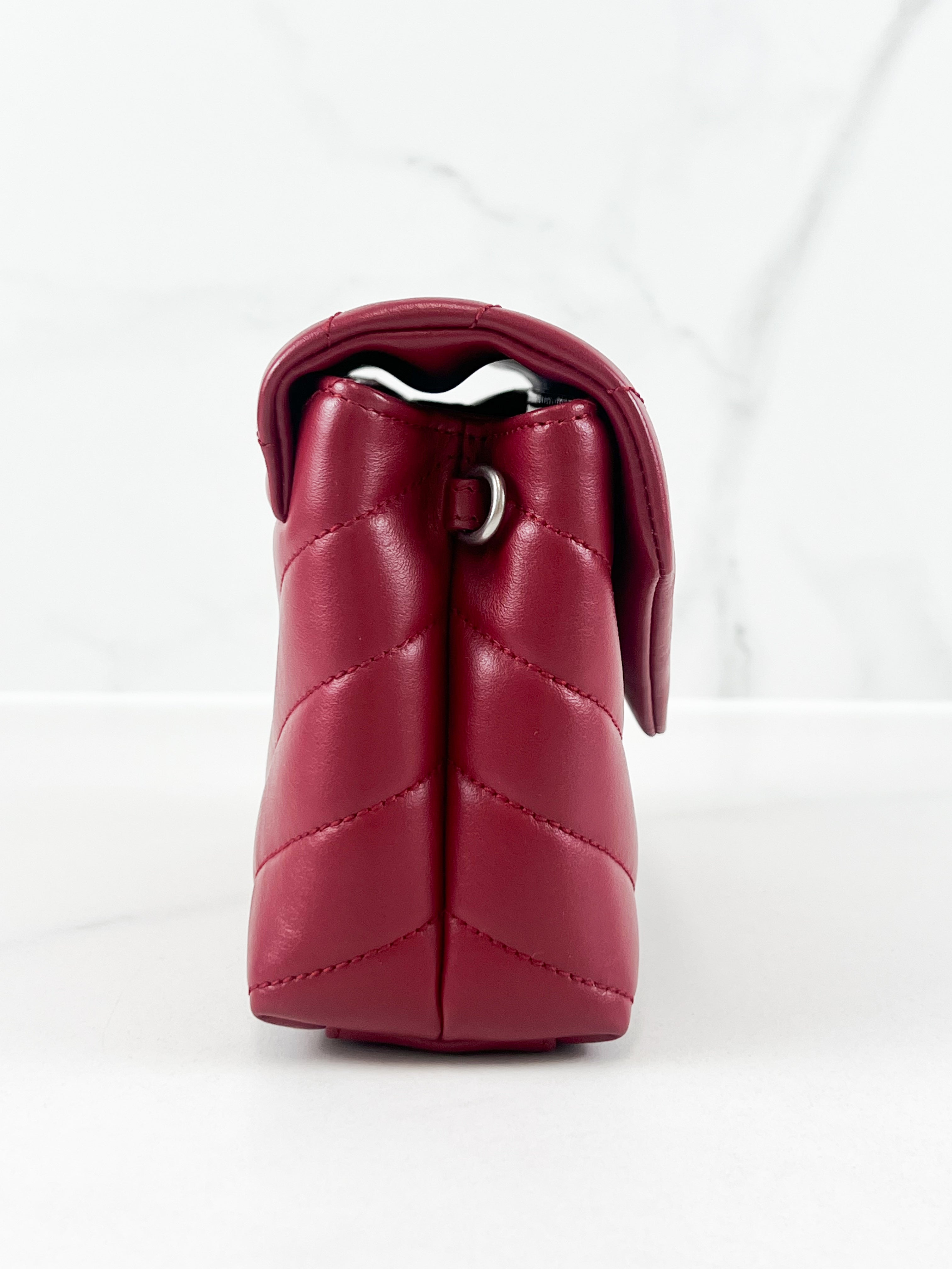 Saint Laurent Red Loulou Toy with SHW