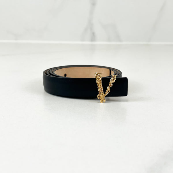 Versace V Baroque Black Belt 20mm