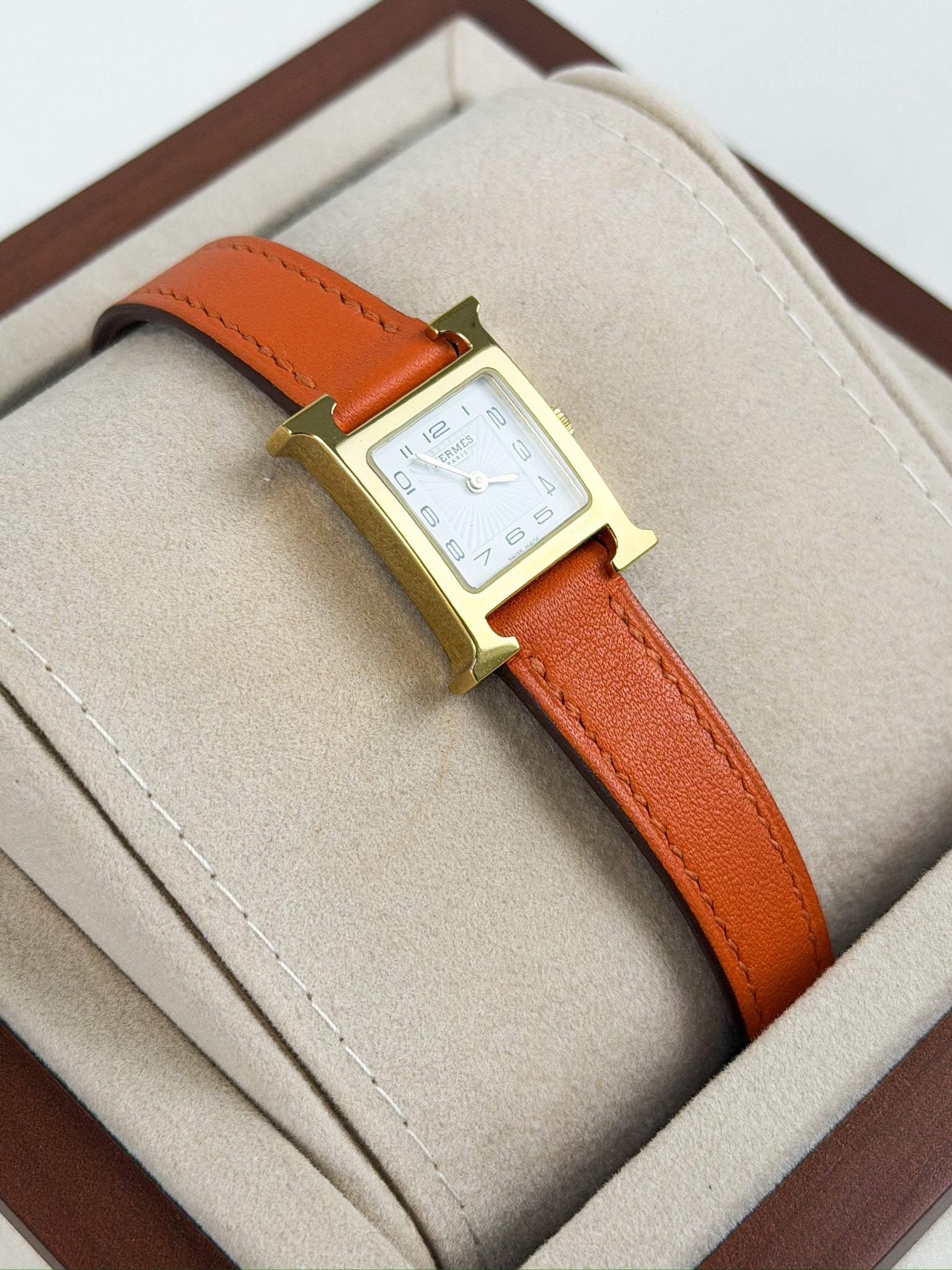 Hermes Mini Heure H Watch - Two Straps Included
