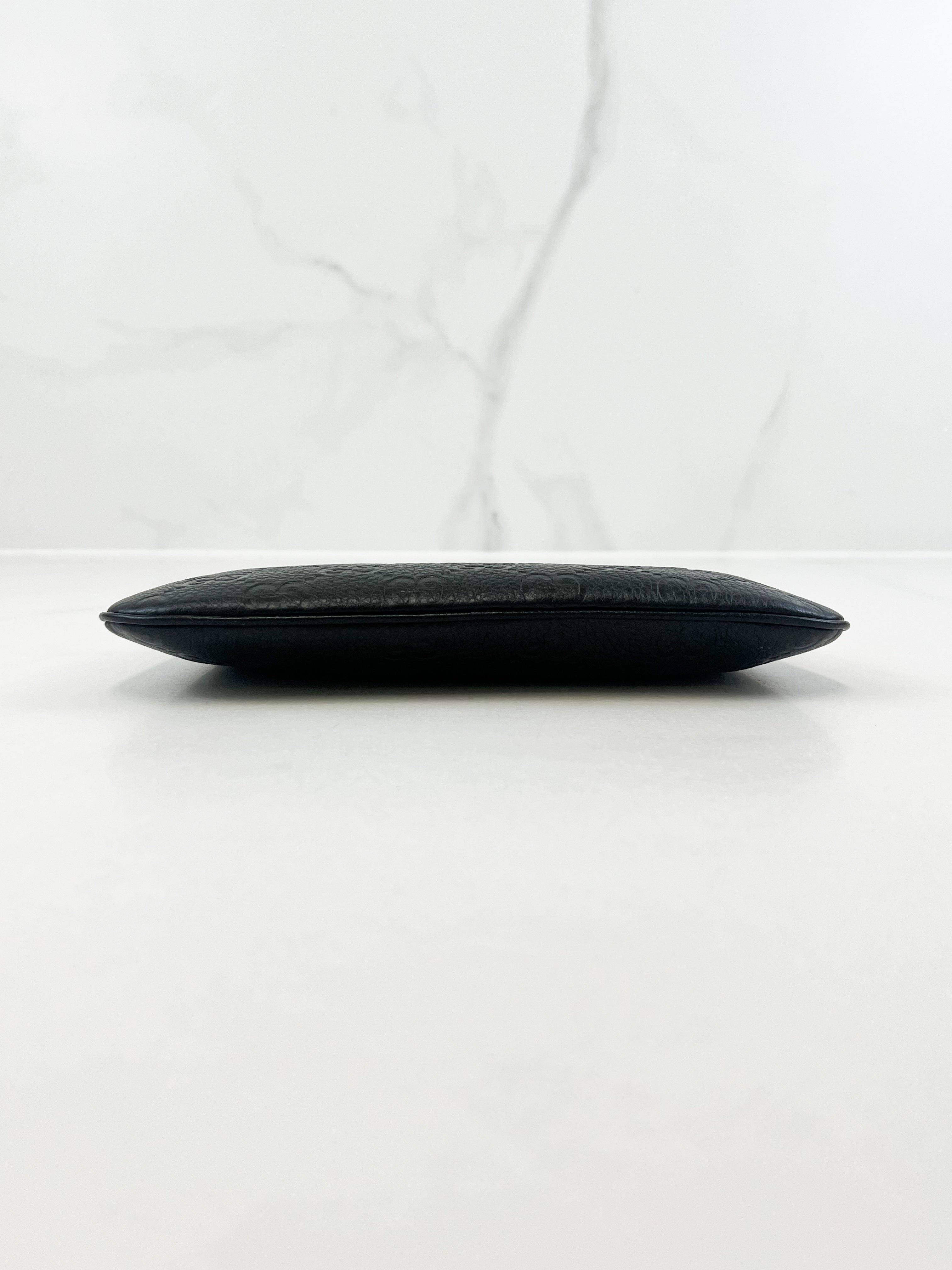 Gucci GG Emblem Mini Debossed Shoulder Bag