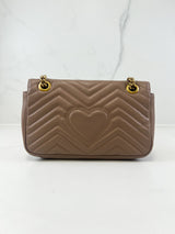 Gucci GG Marmont Matelasse Small Flap Shoulder Bag