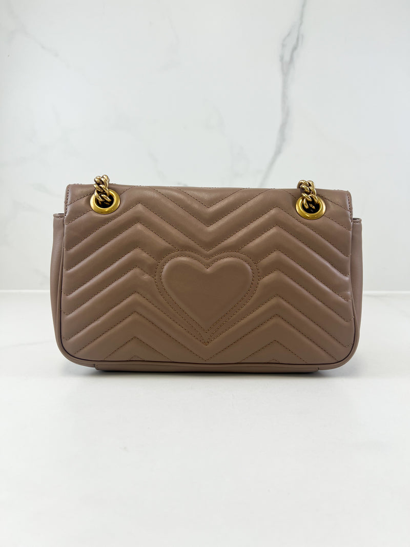 Gucci GG Marmont Matelasse Small Flap Shoulder Bag