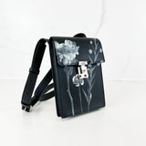 Valentino Garavani Black Flowercity Leather Crossbody