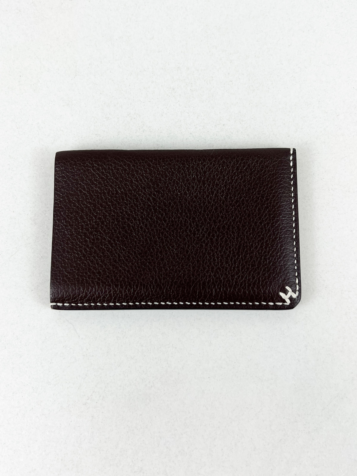Hermes H Sellier Card Holder in Toundra Leather