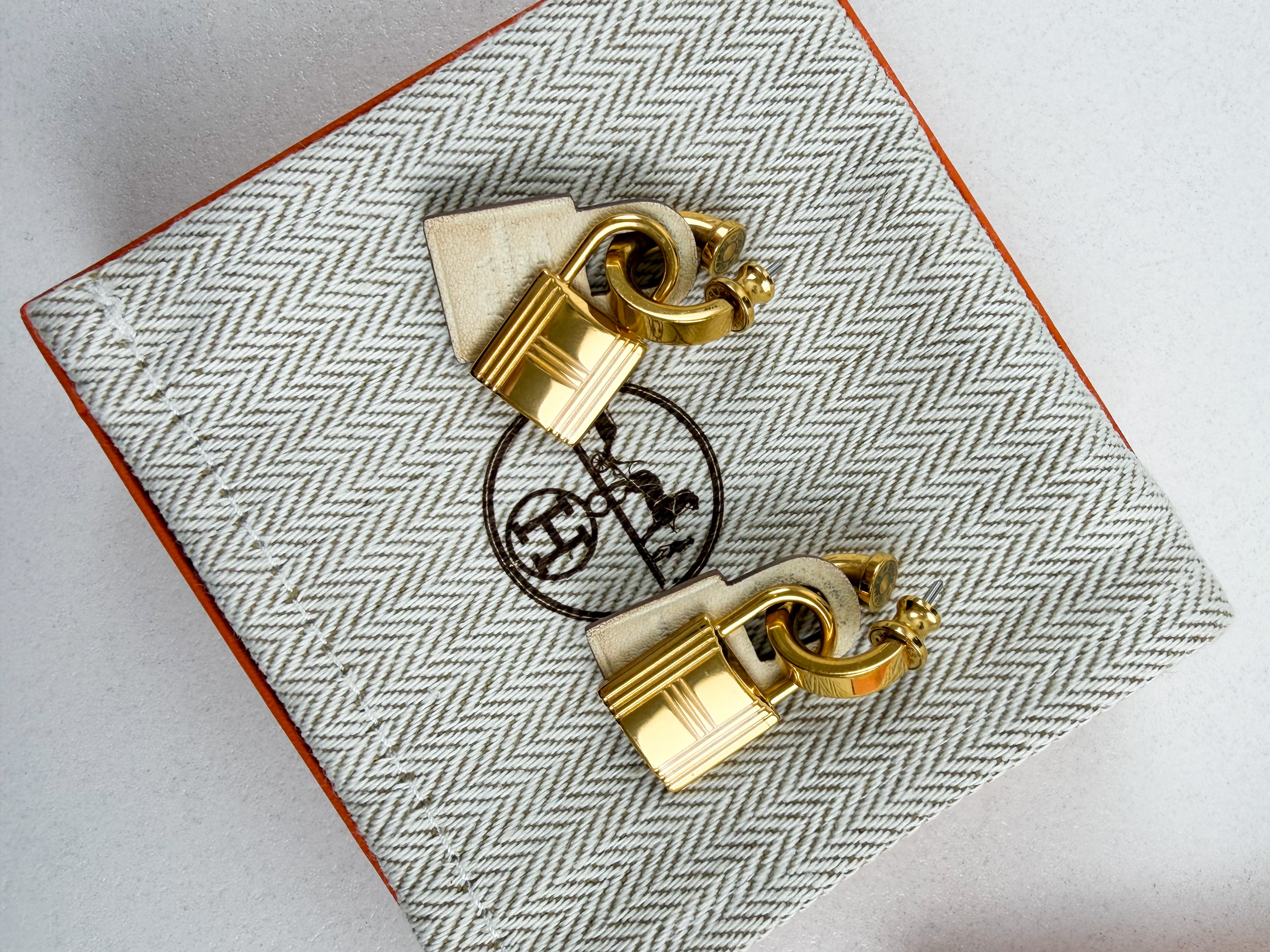 Hermes O'Kelly Padlock Earrings