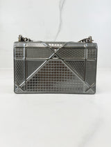 Christian Dior Medium Silver Diorama Shoulder Bag