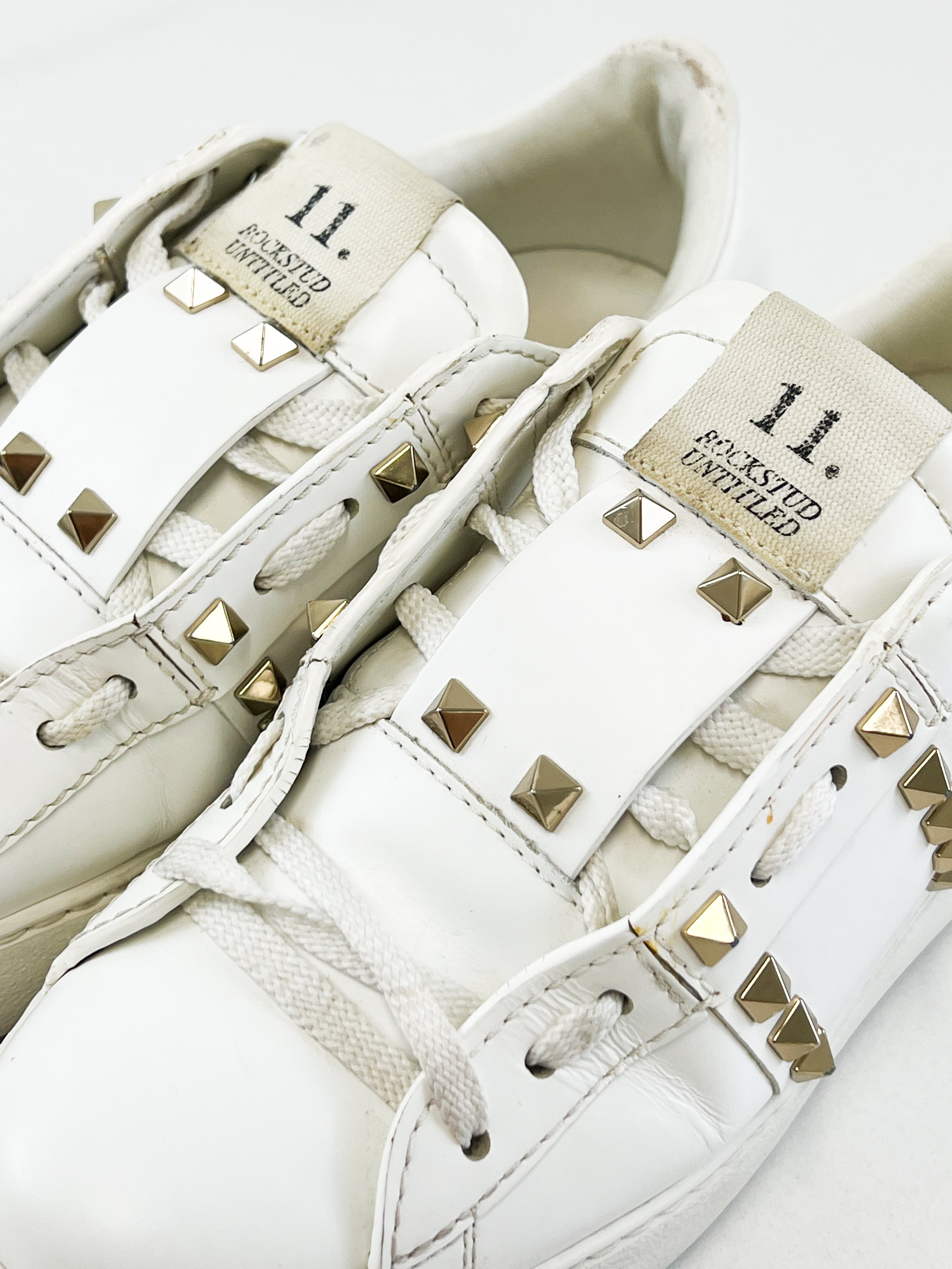 Valentino Rockstud Open Sneaker Size 36