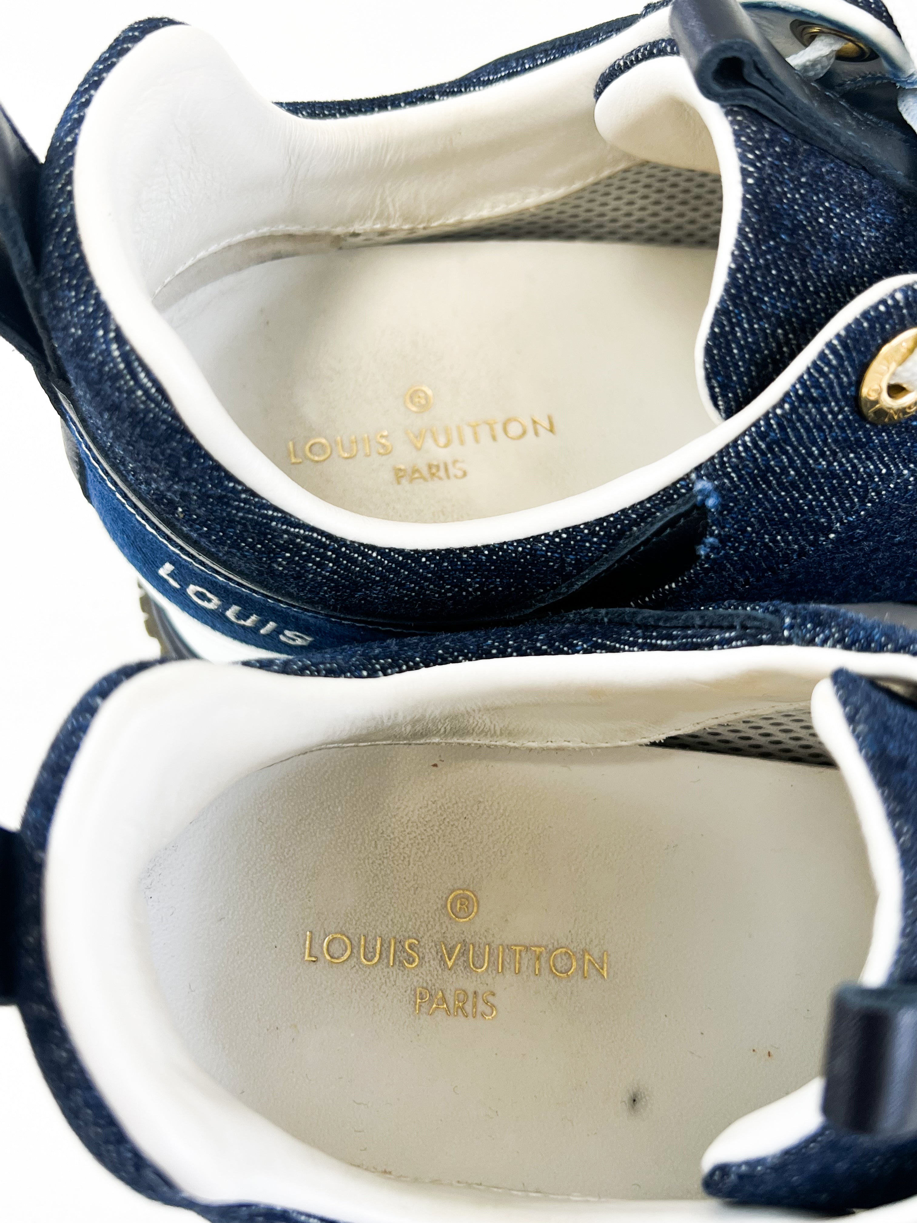 Louis Vuitton Denim Runaway Sneaker Size 36