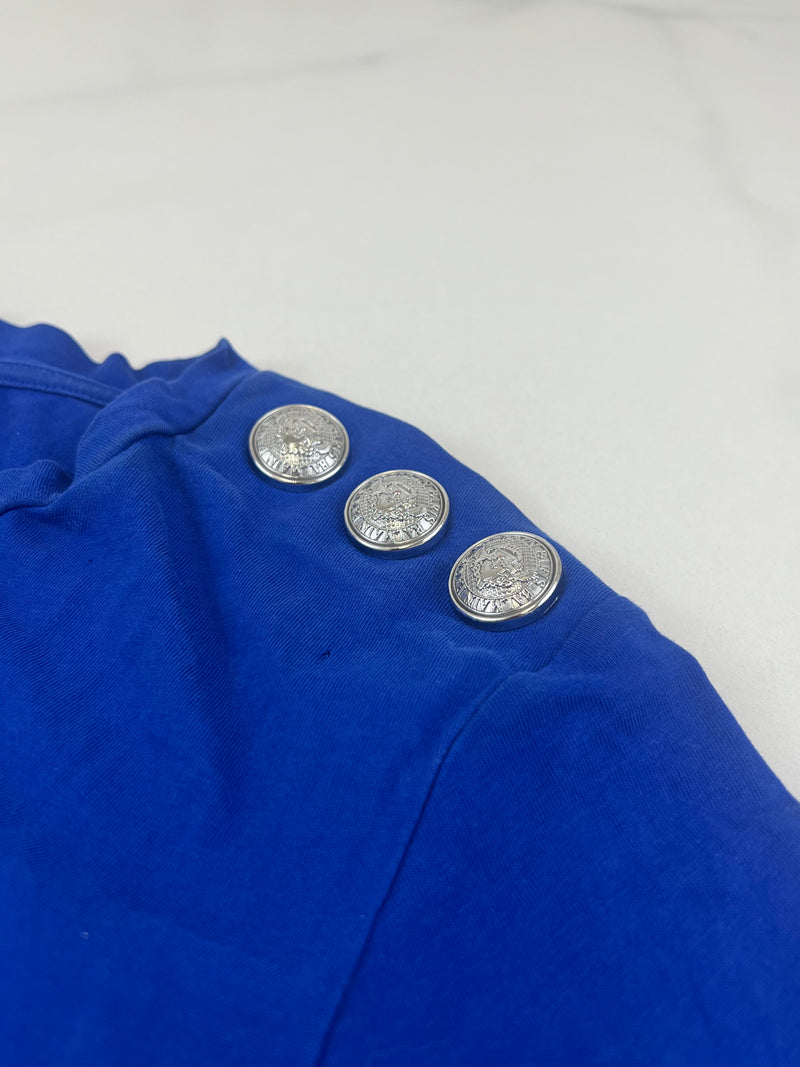 Balmain Blue T-Shirt Size 38