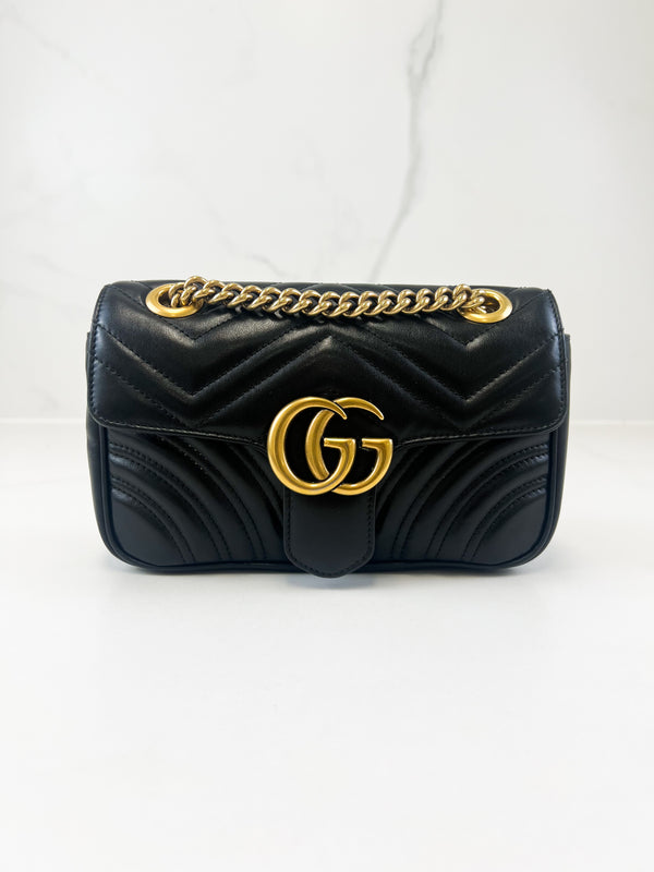 Gucci Marmont Mini Matelassé Shoulder Bag