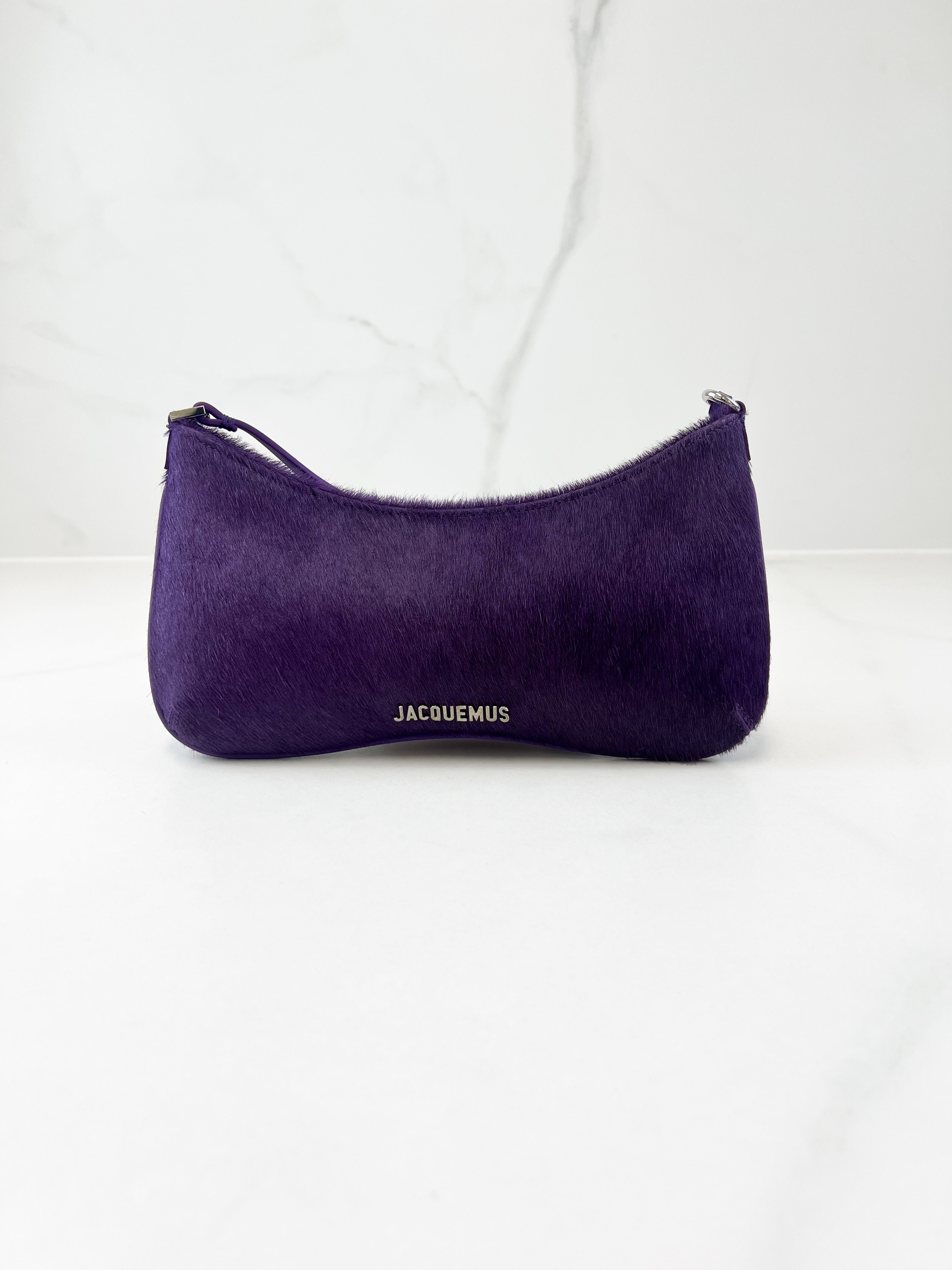 Jacquemus The Bisou Perle Shoulder Bag in Purple