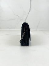 Chanel Black Calfskin CC WOC with SHW