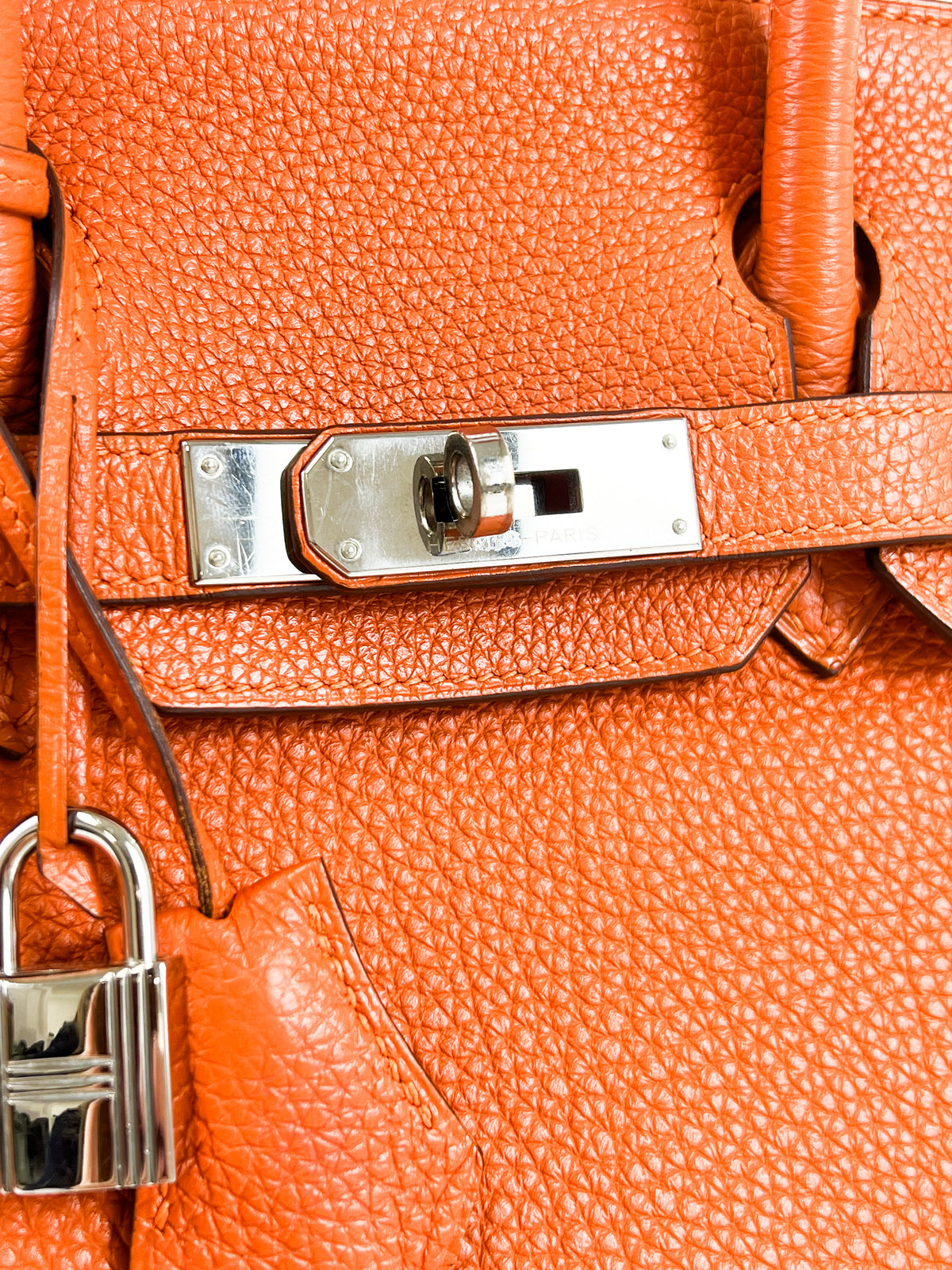 Hermes Togo Orange Birkin 30 with PHW