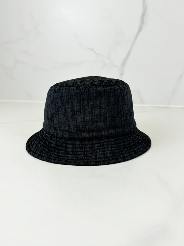 Christian Dior Oblique Technical Fabric Kids Brim Bucket Hat