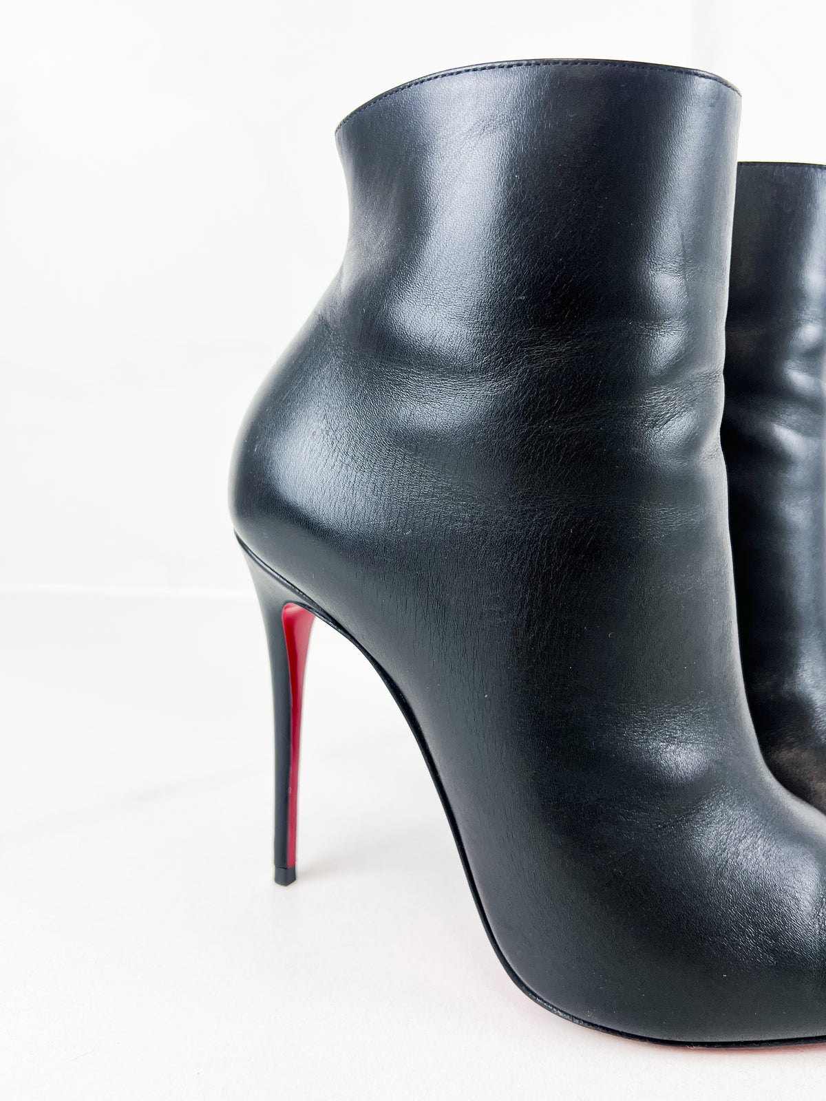 Christian Louboutin So Kate Booty 110mm Calf Leather Ankle Boot Size 38