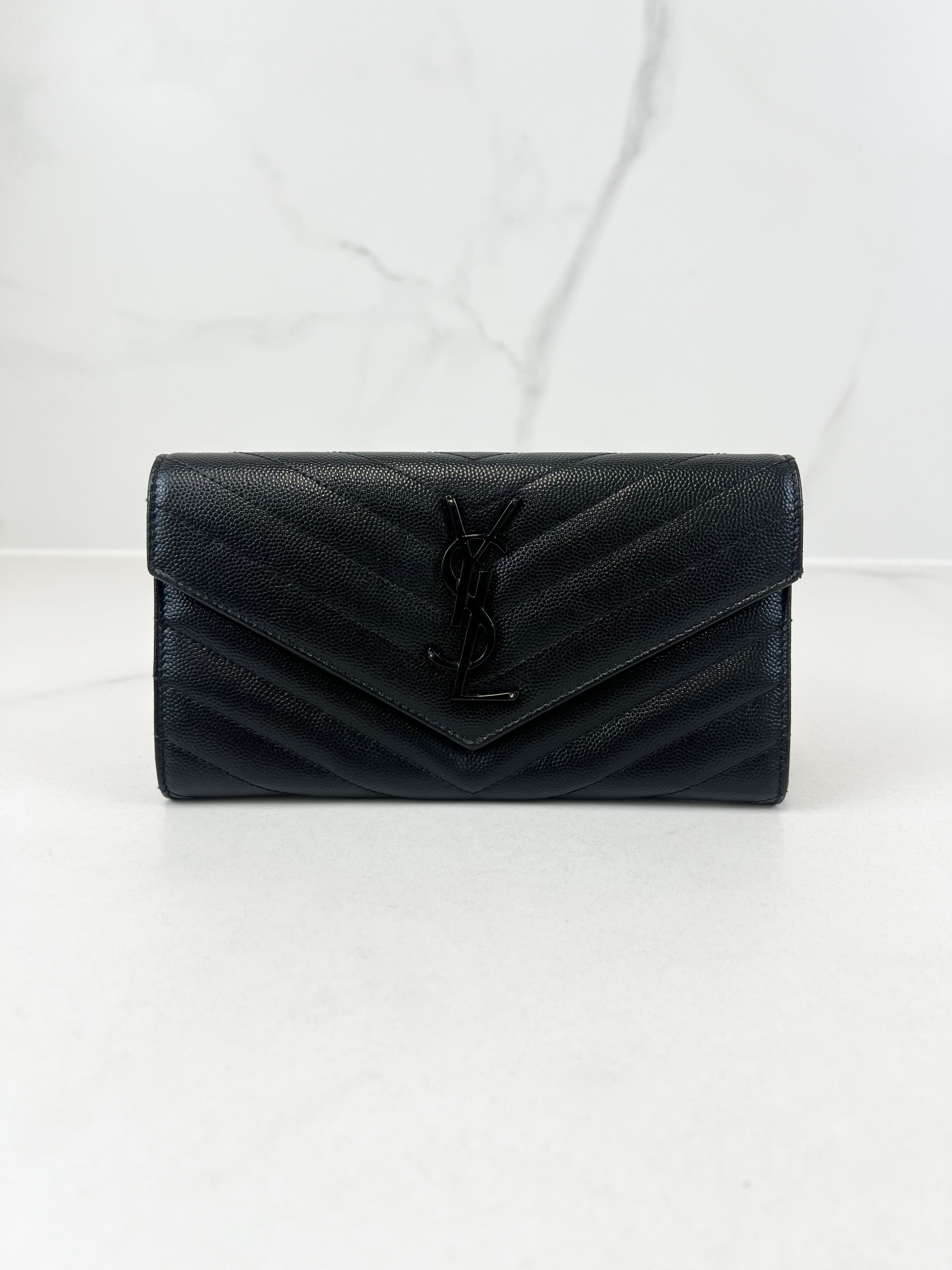 Saint Laurent Cassandre Matelasse Large Wallet