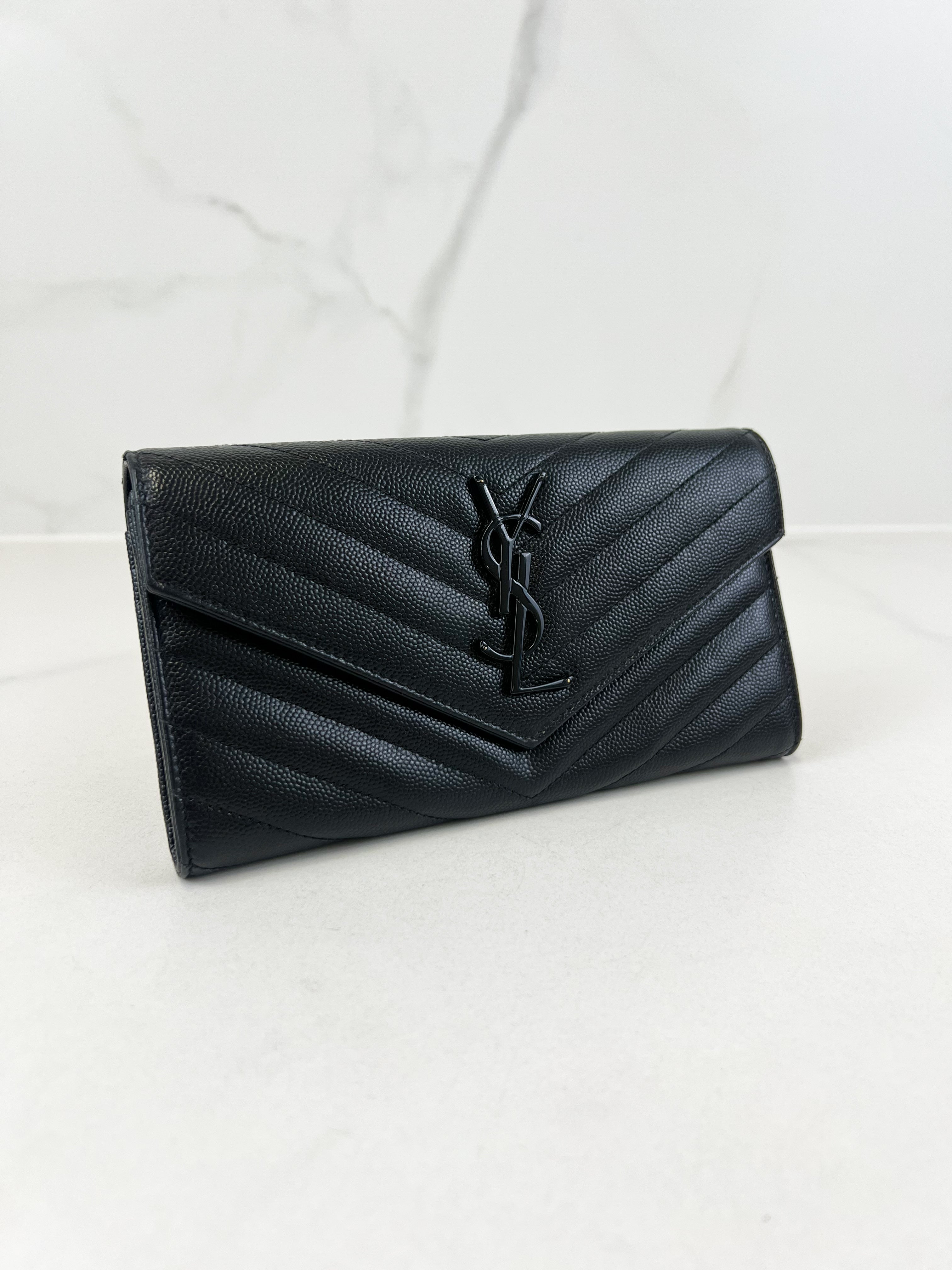 Saint Laurent Cassandre Matelasse Large Wallet
