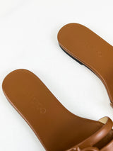 Jimmy Choo Logo Patch Open Sandal Size 37