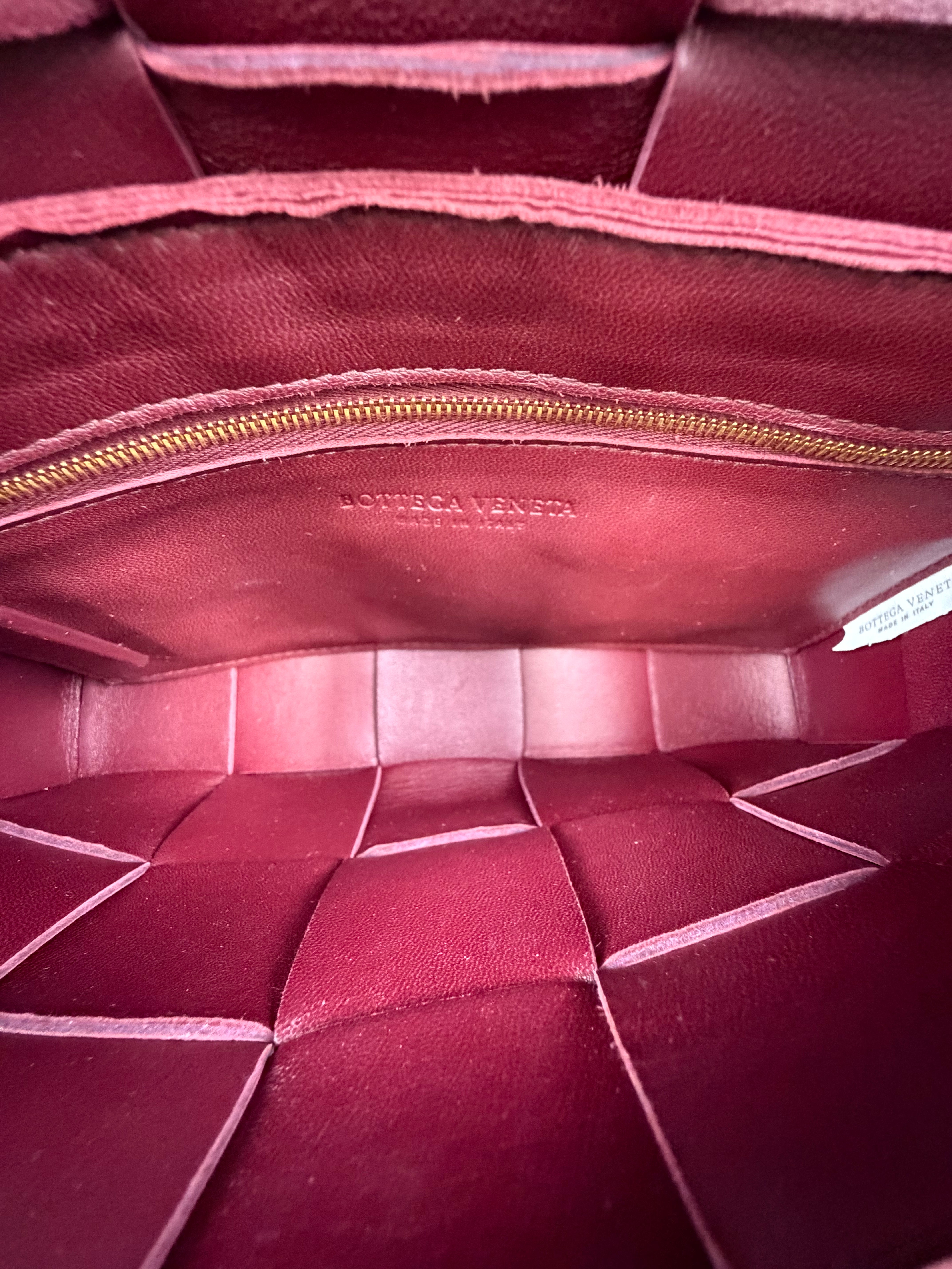 Bottega Veneta Cassette Bag in Bordeaux Wine Red