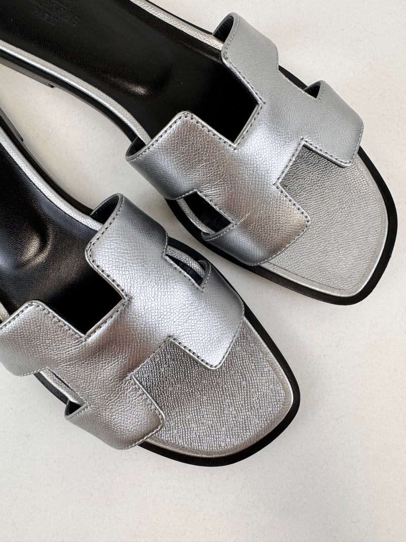 Hermes Oran Sandals Size 38
