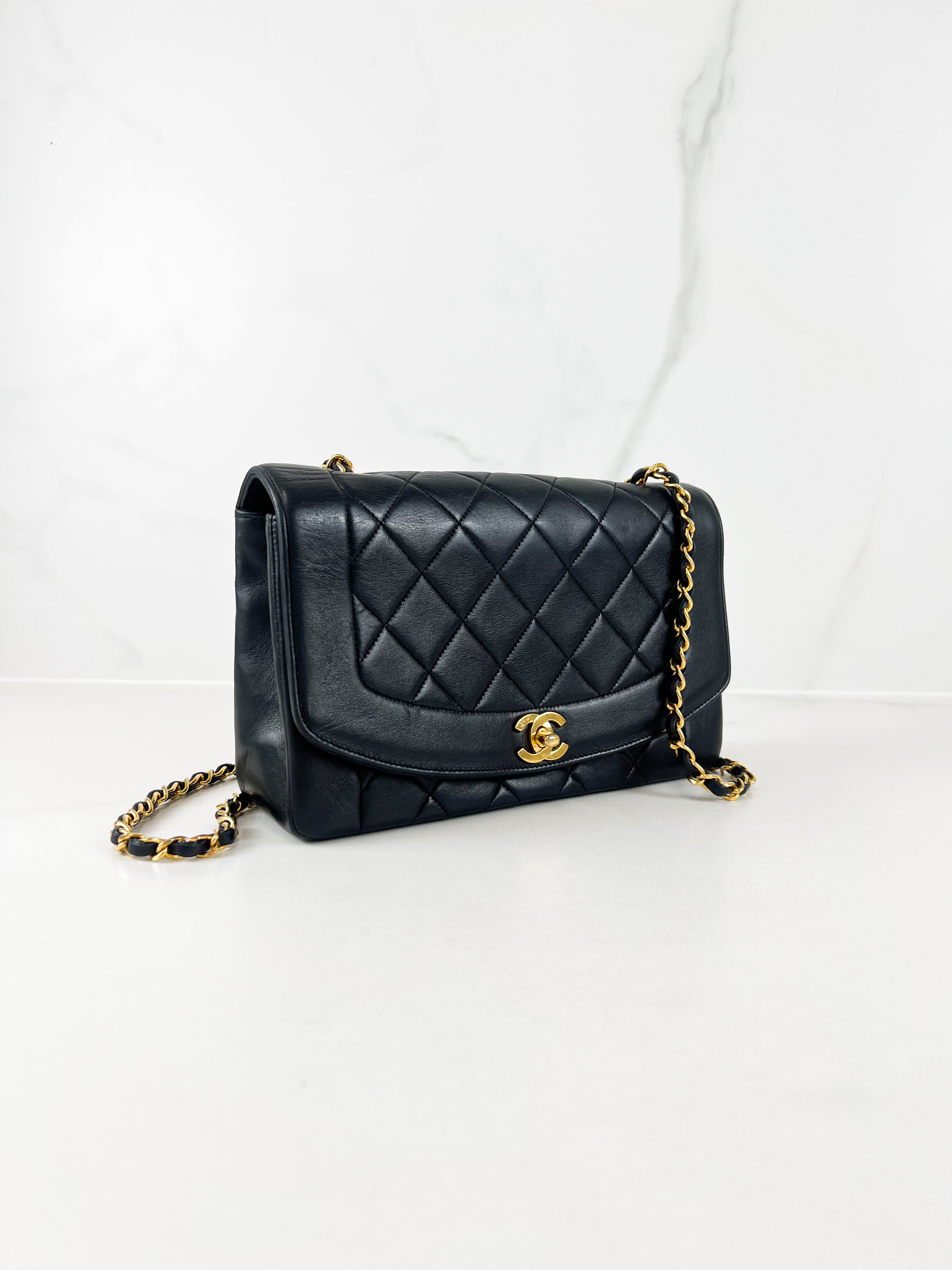Chanel Vintage Diana Flap Medium Lambskin