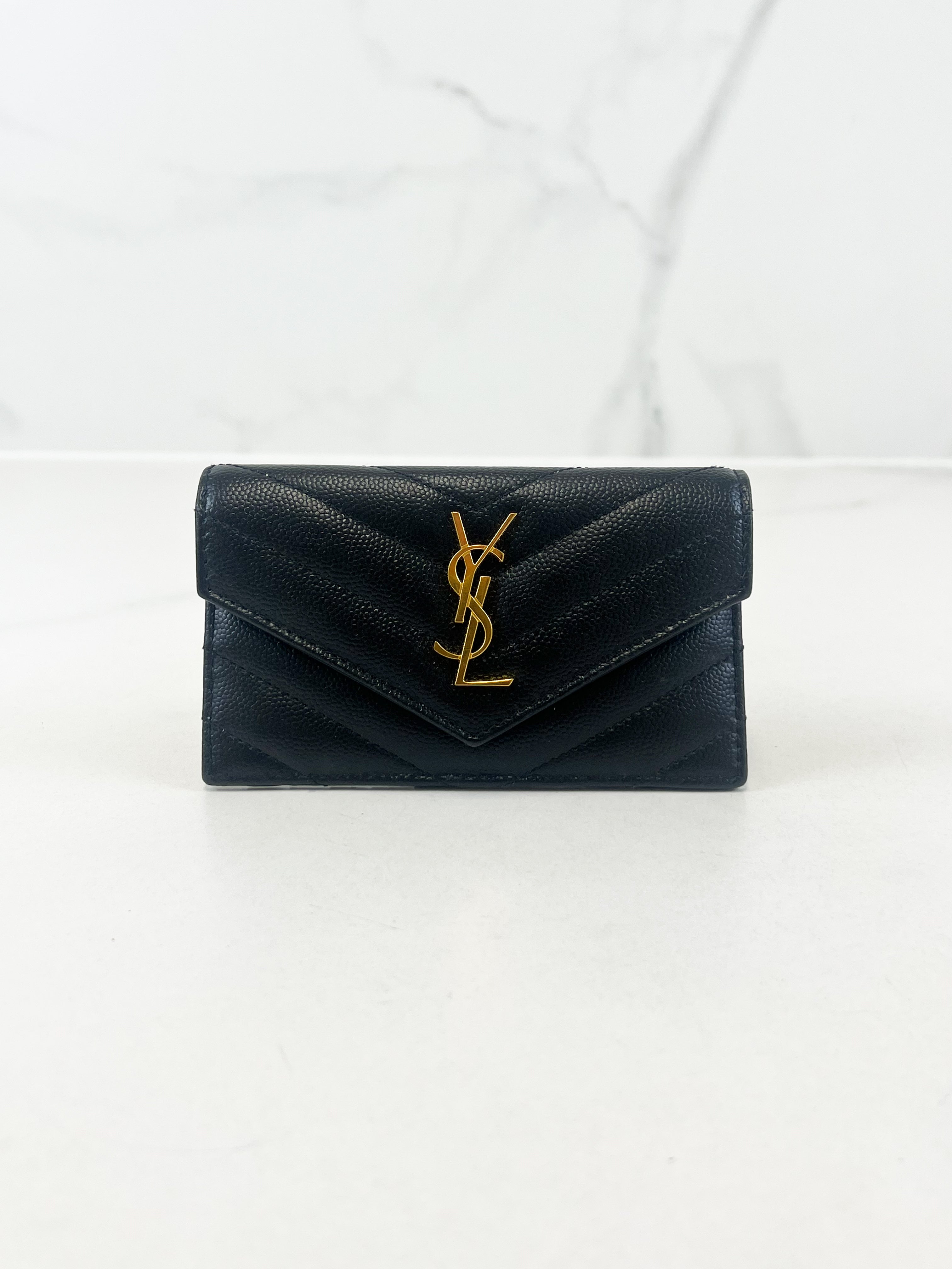 Saint Laurent Matelasse Bi Fold Wallet