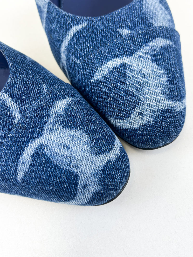 Chanel Denim Slingback Size 41