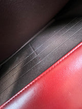Chanel Red Trendy Wallet On Chain with Light GHW