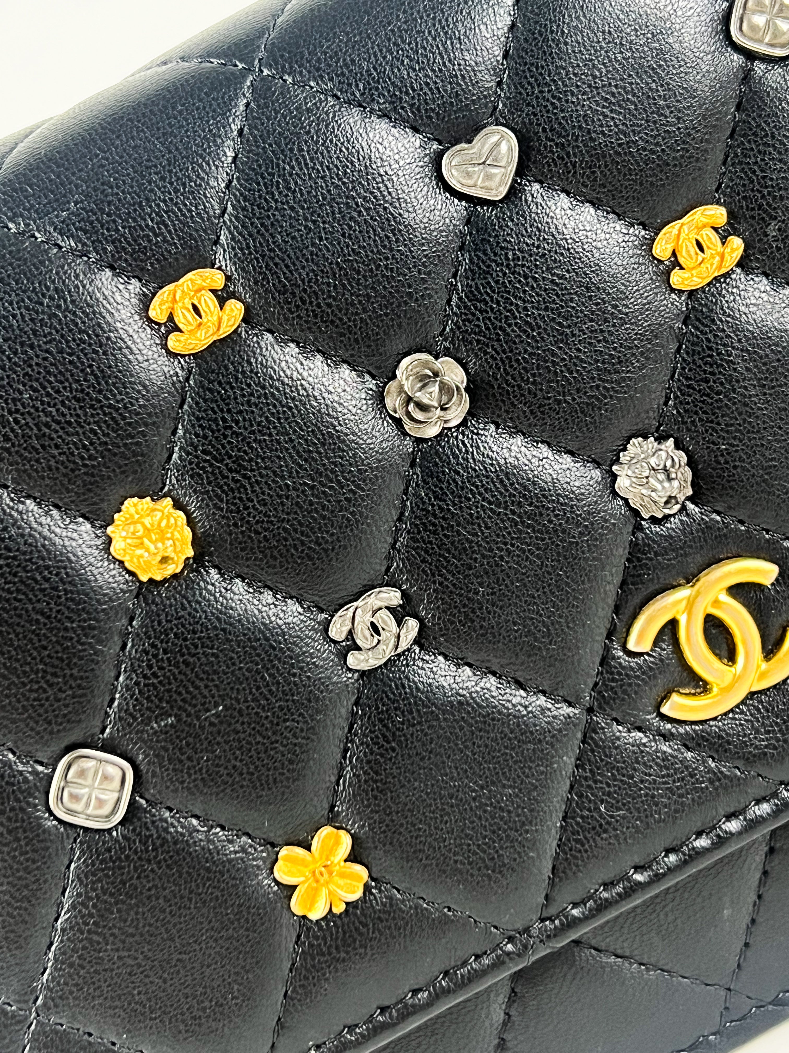 Chanel Black CC WOC with GHW